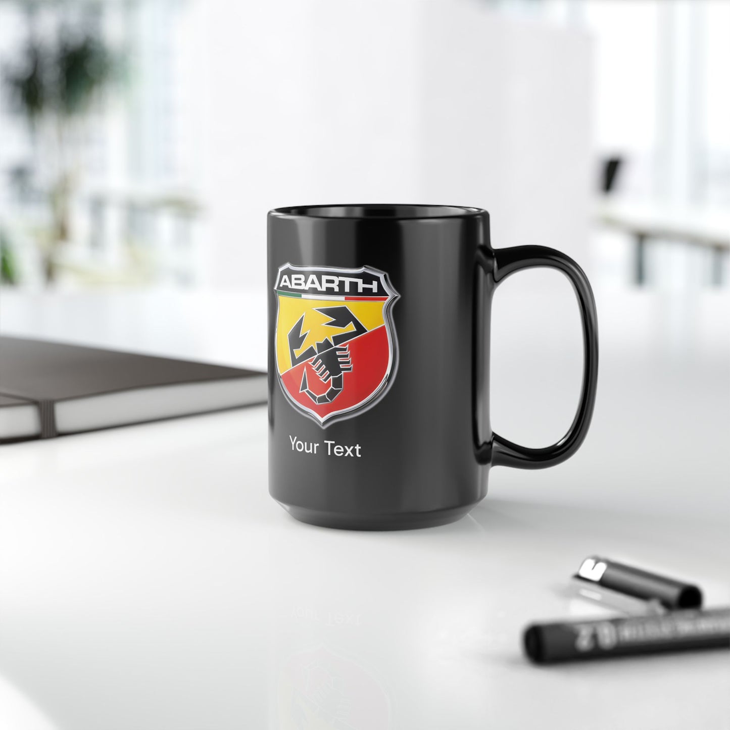 Abarth Mug (With or Without Personalisation) 11oz or 15oz. Perfect Gift
