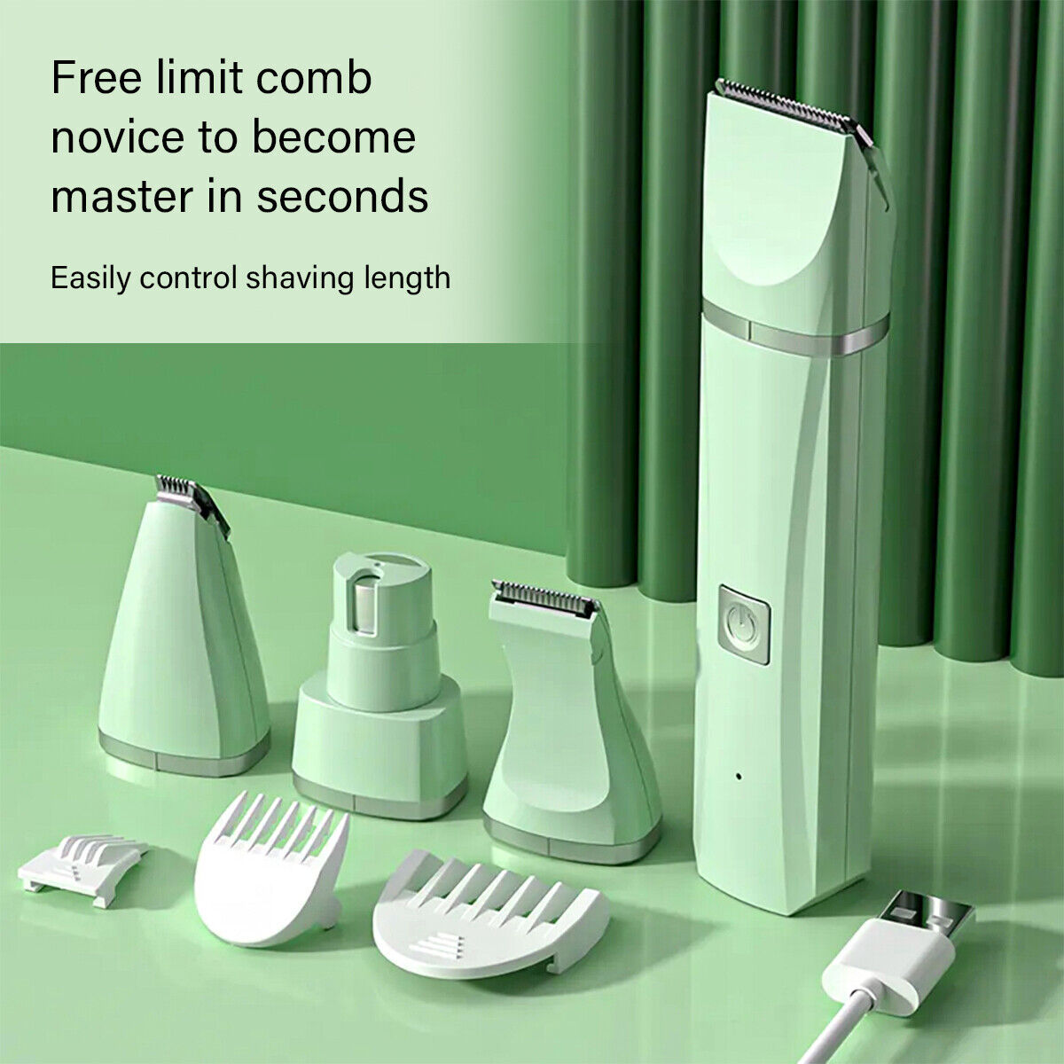 4 in 1 Professional Pet Dog Cat Clippers Hair Grooming Cordless Trimmer Shaver Kit