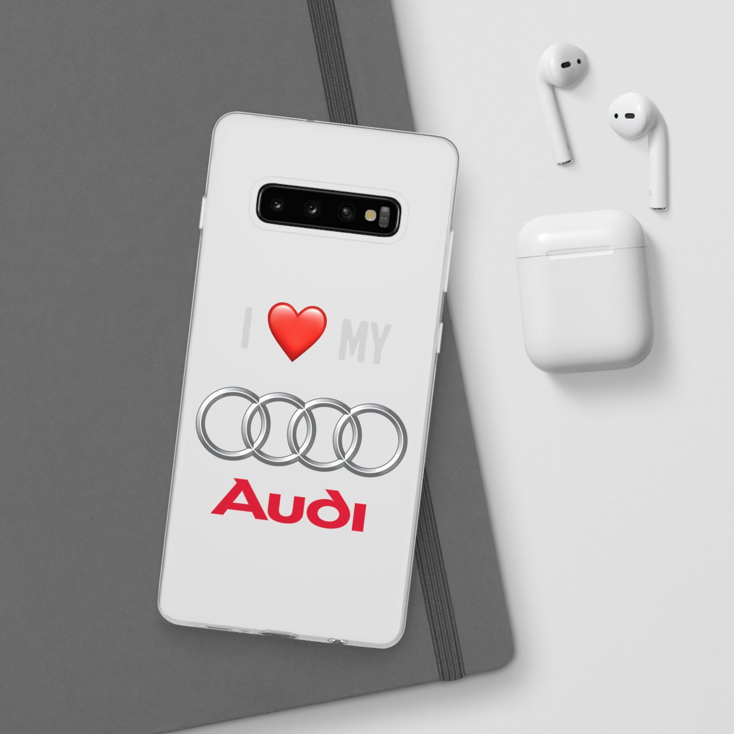 Audi Phone Case - Flexible And Frosted TPU Plastic I Love My Audi Phone Case