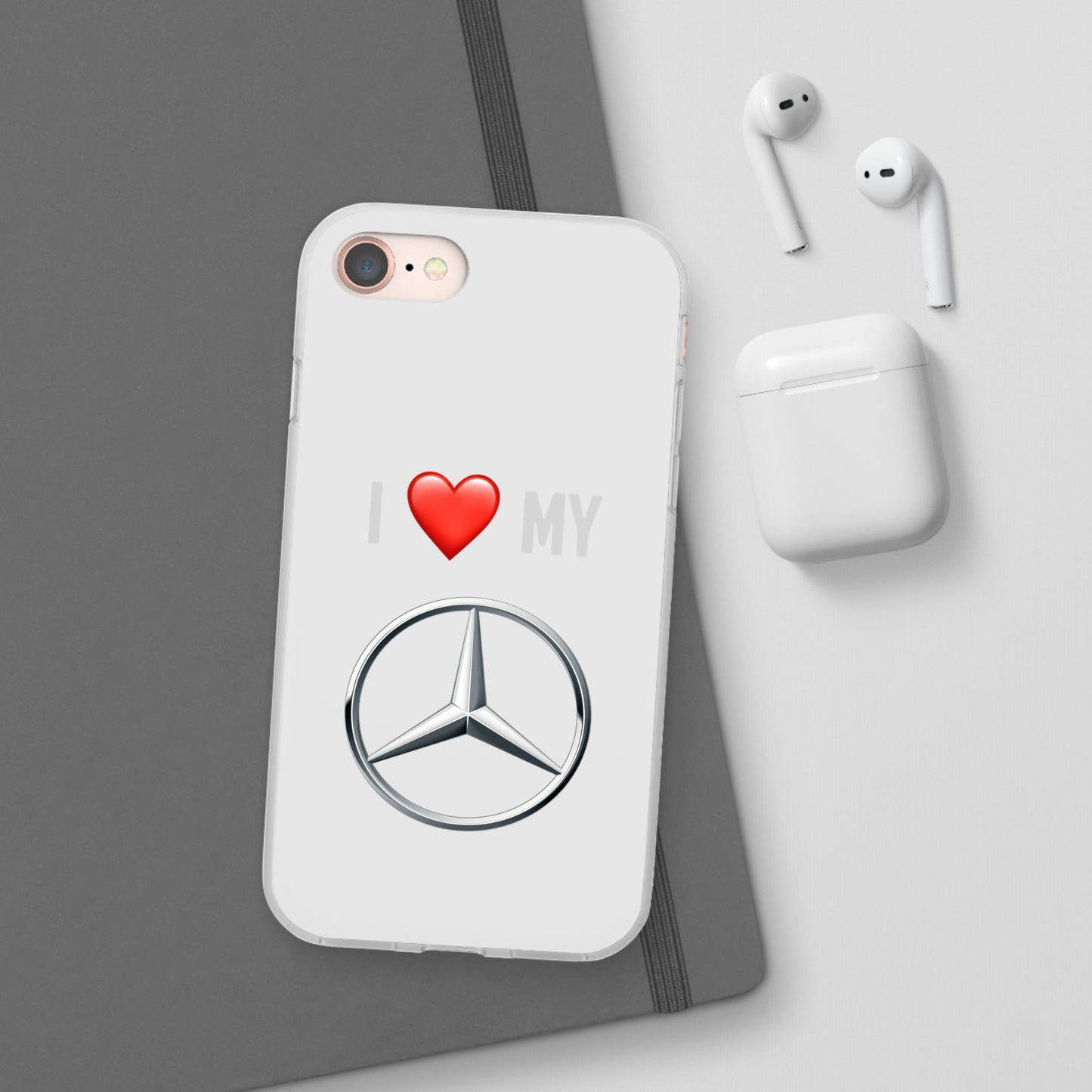Mercedes Phone Case - Flexible And Frosted TPU Plastic I Love My Mercedes Phone Case