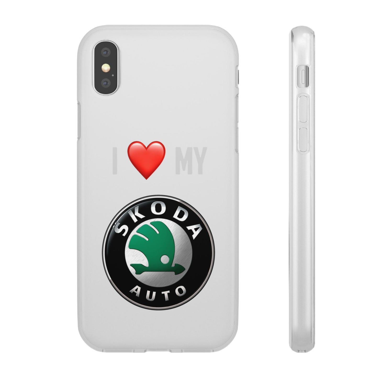 Skoda Phone Case - Flexible And Frosted TPU Plastic I Love My Skoda Phone Case