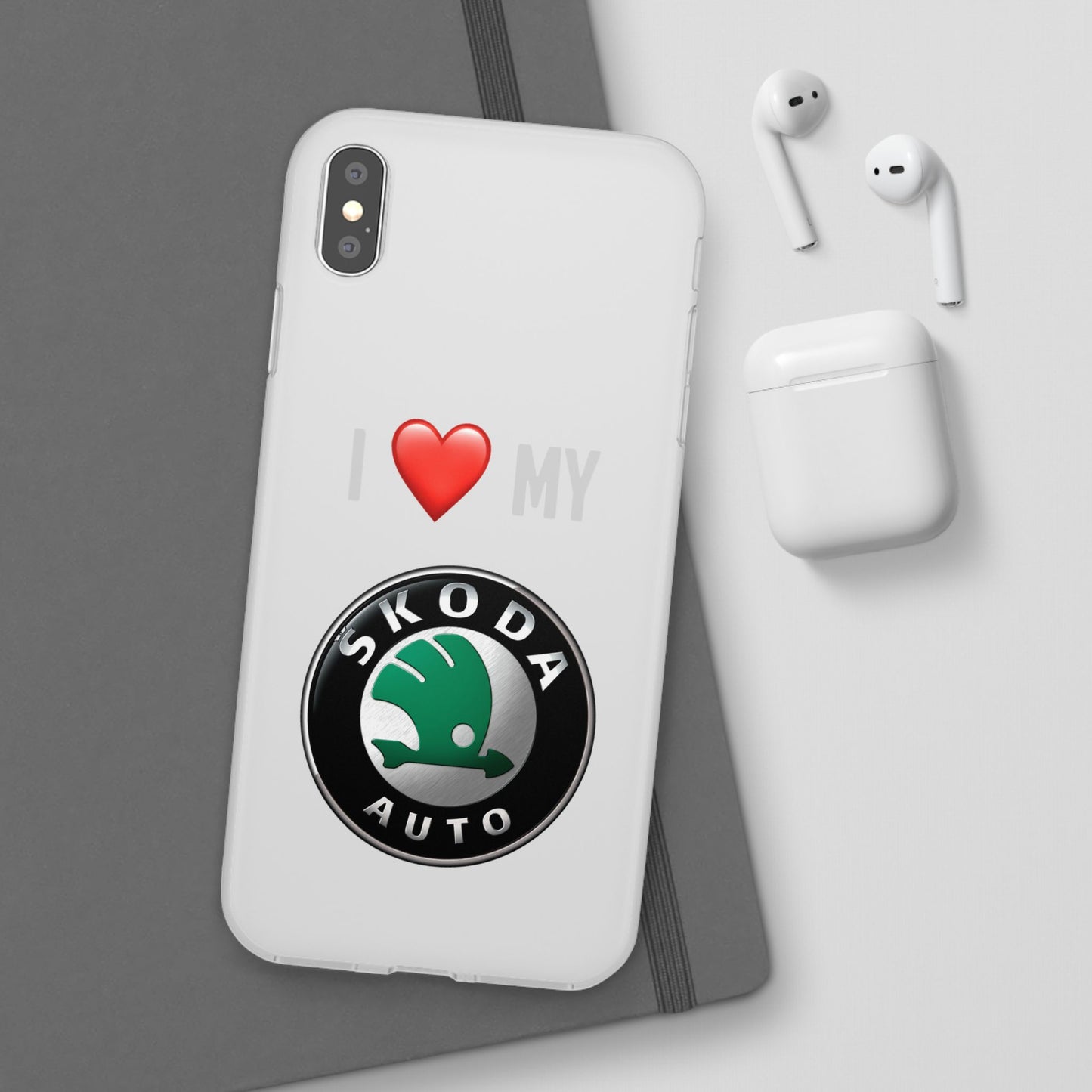 Skoda Phone Case - Flexible And Frosted TPU Plastic I Love My Skoda Phone Case