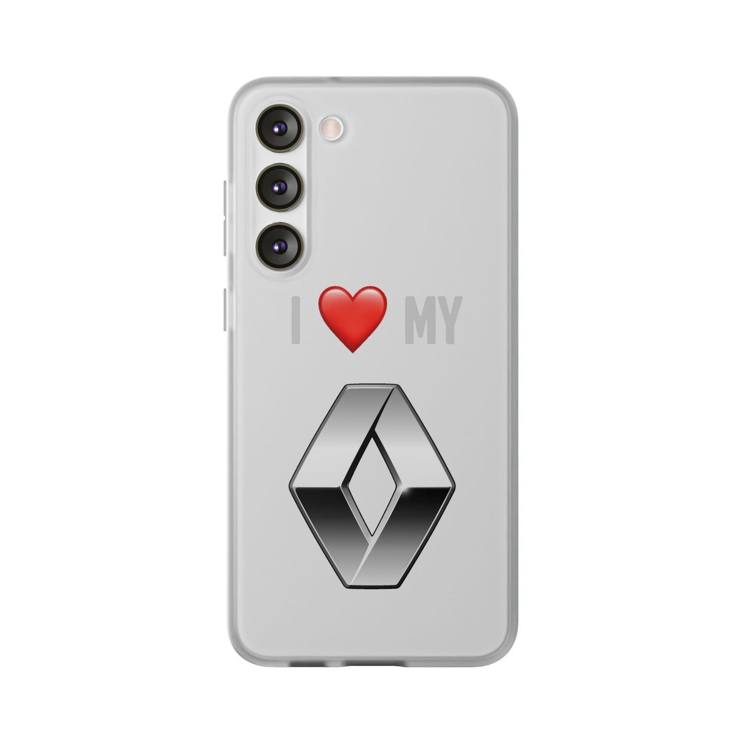 Renault Phone Case - Flexible And Frosted TPU Plastic I Love My Renault Phone Case