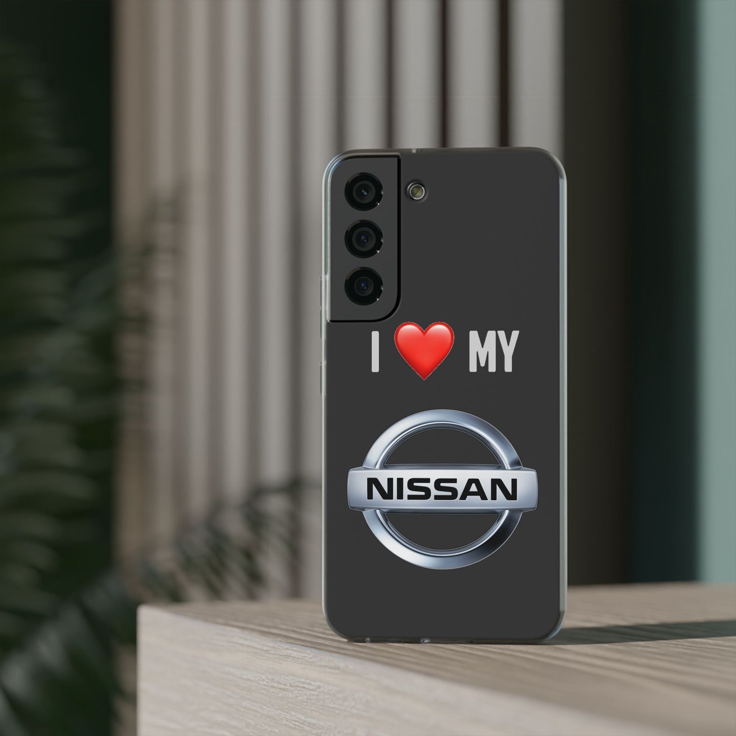 Nissan Phone Case - Flexible And Frosted TPU Plastic I Love My Nissan Phone Case