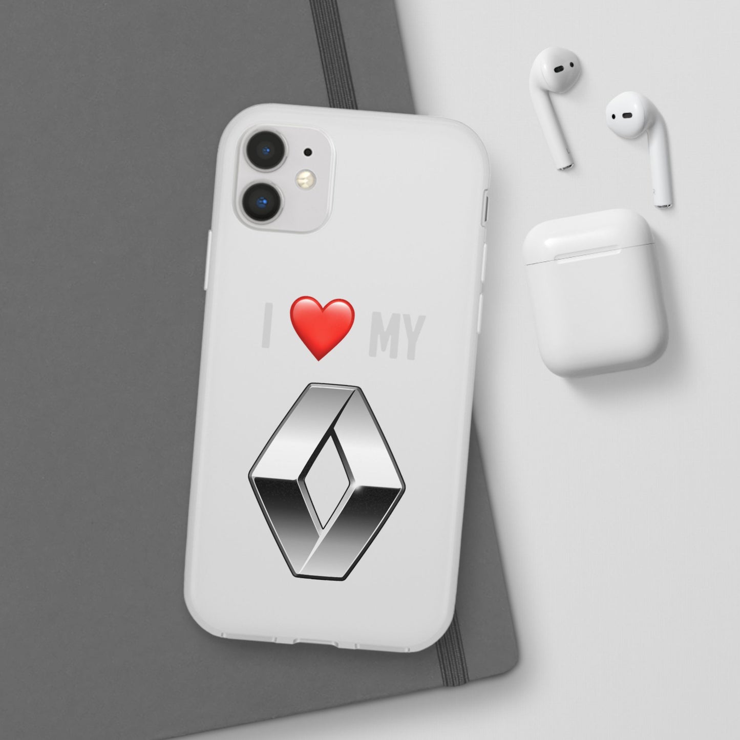 Renault Phone Case - Flexible And Frosted TPU Plastic I Love My Renault Phone Case