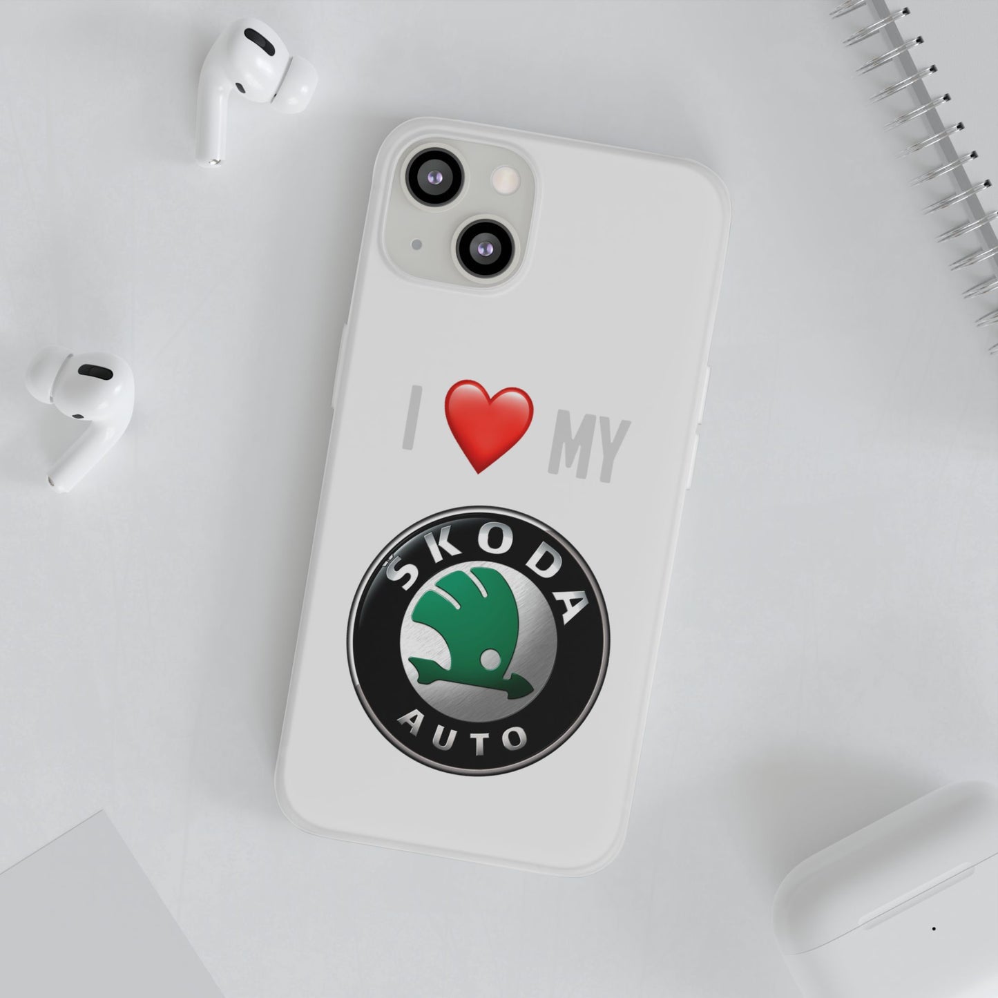 Skoda Phone Case - Flexible And Frosted TPU Plastic I Love My Skoda Phone Case