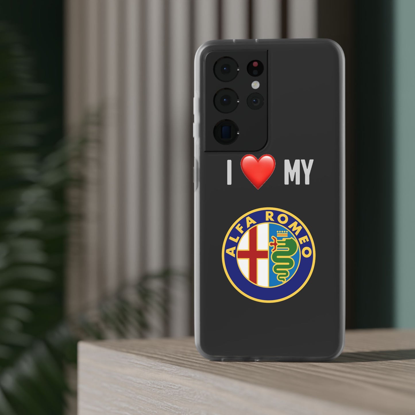 Alfa Romeo Phone Case - Flexible And Frosted TPU Plastic I Love My Alfa Romeo Phone Case