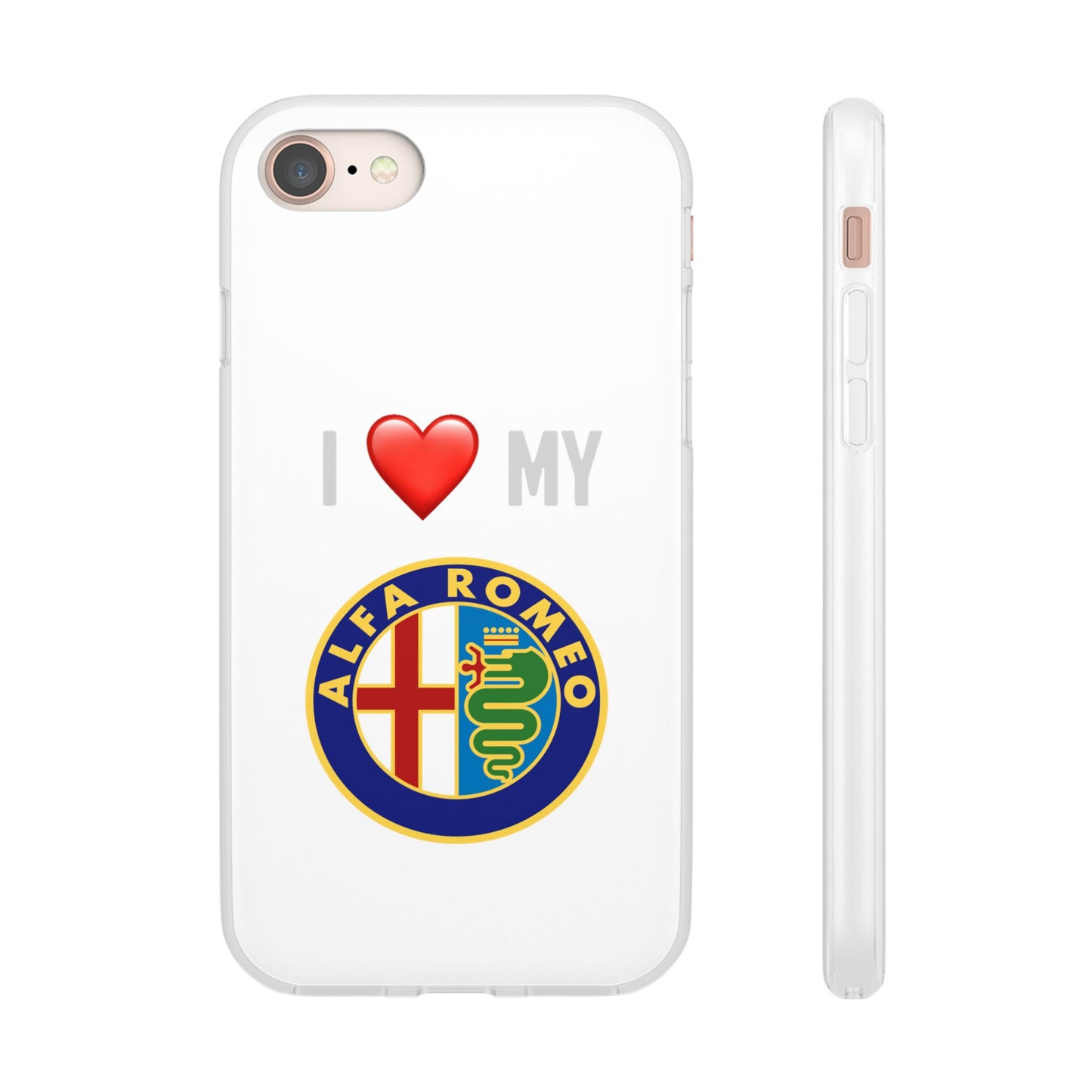 Alfa Romeo Phone Case - Flexible And Frosted TPU Plastic I Love My Alfa Romeo Phone Case