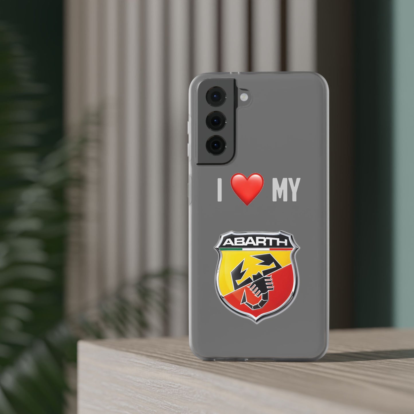Abarth Phone Case - Flexible And Frosted TPU Plastic I Love My Abarth Phone Case