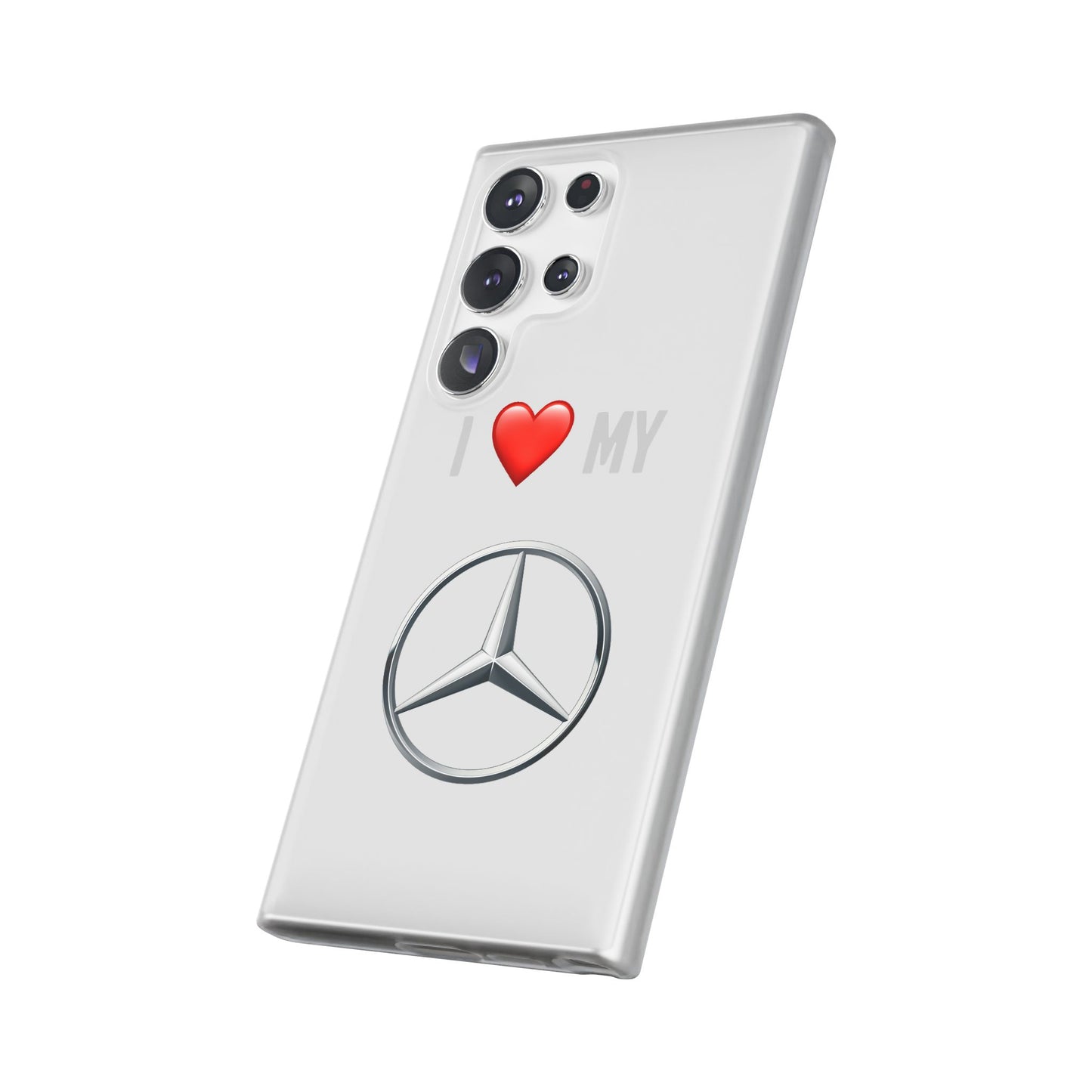Mercedes Phone Case - Flexible And Frosted TPU Plastic I Love My Mercedes Phone Case