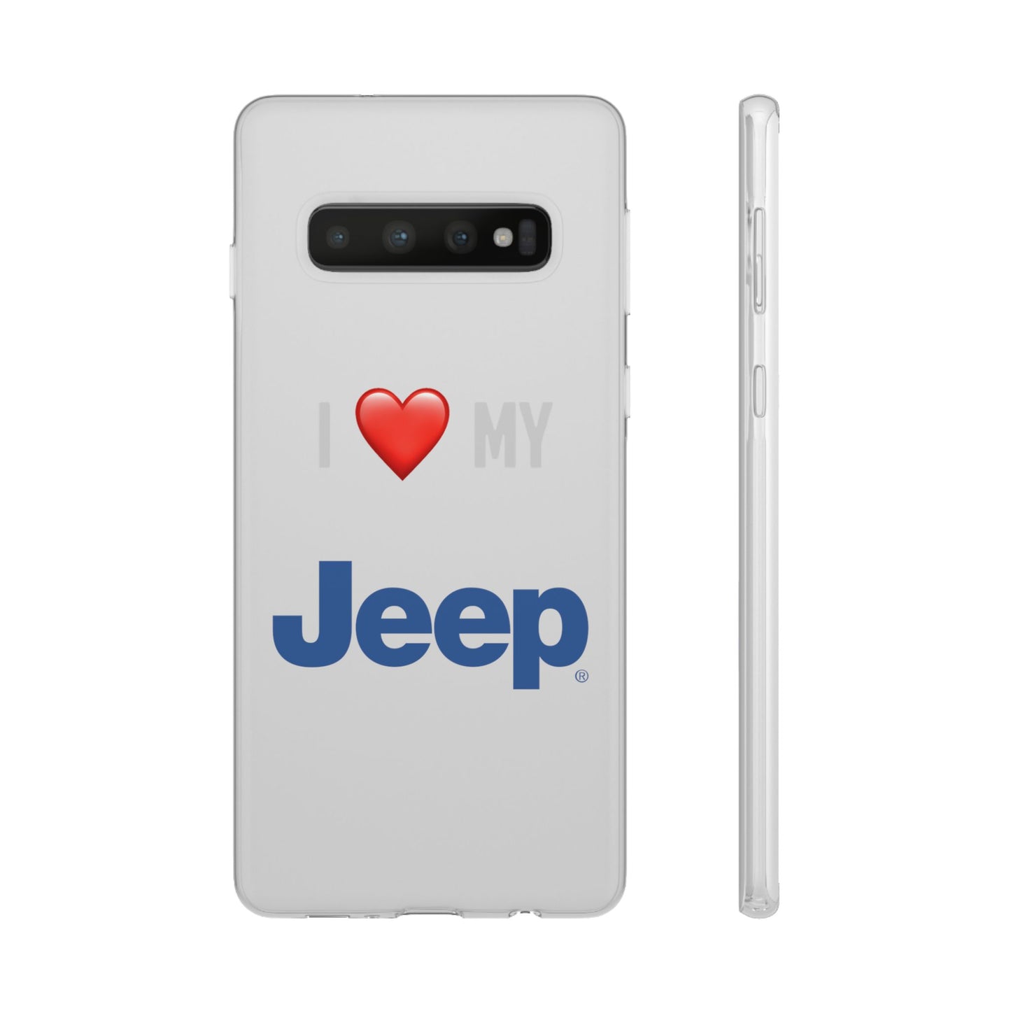 Jeep Phone Case - Flexible And Frosted TPU Plastic I Love My Jeep Phone Case