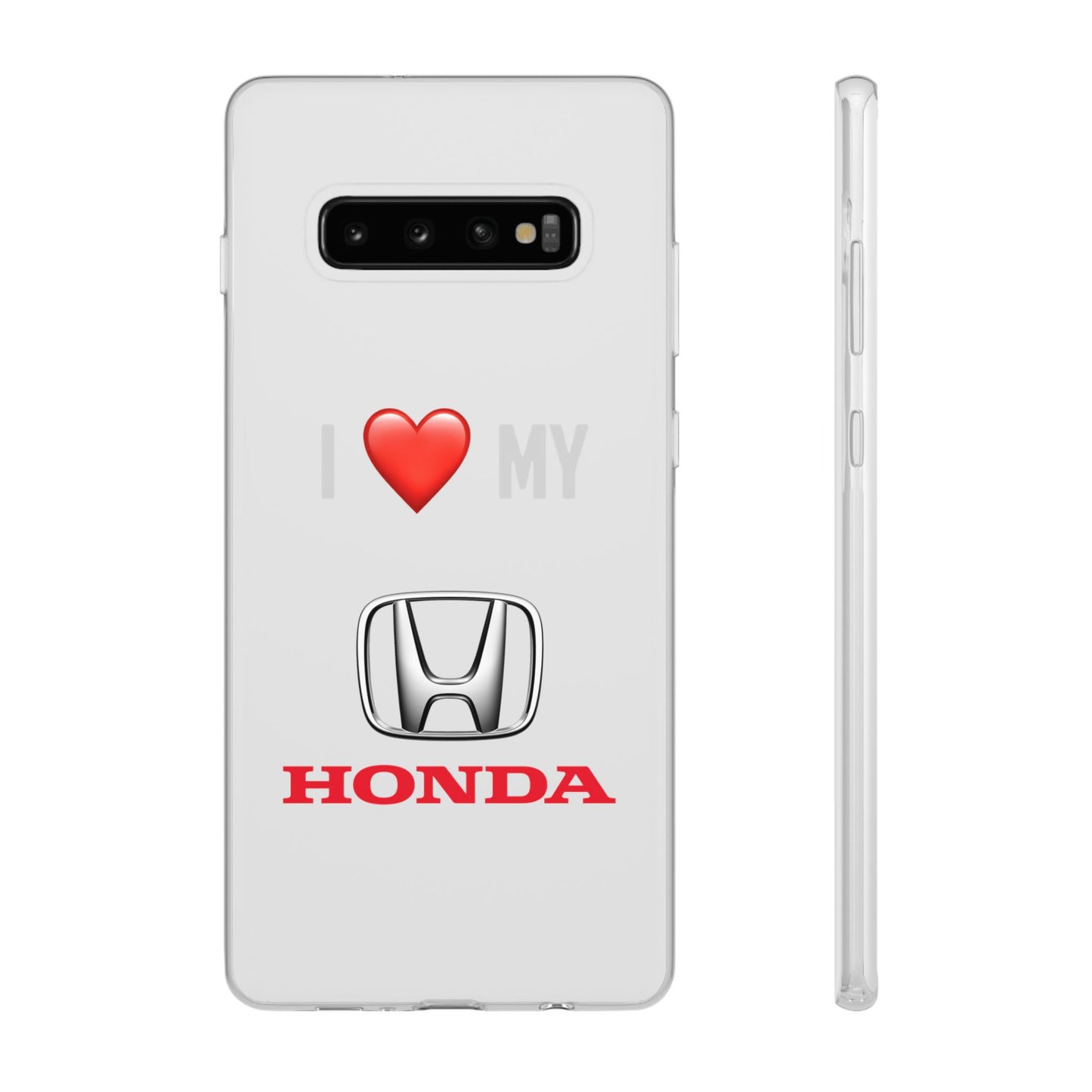 Honda Phone Case - Flexible And Frosted TPU Plastic I Love My Honda Phone Case