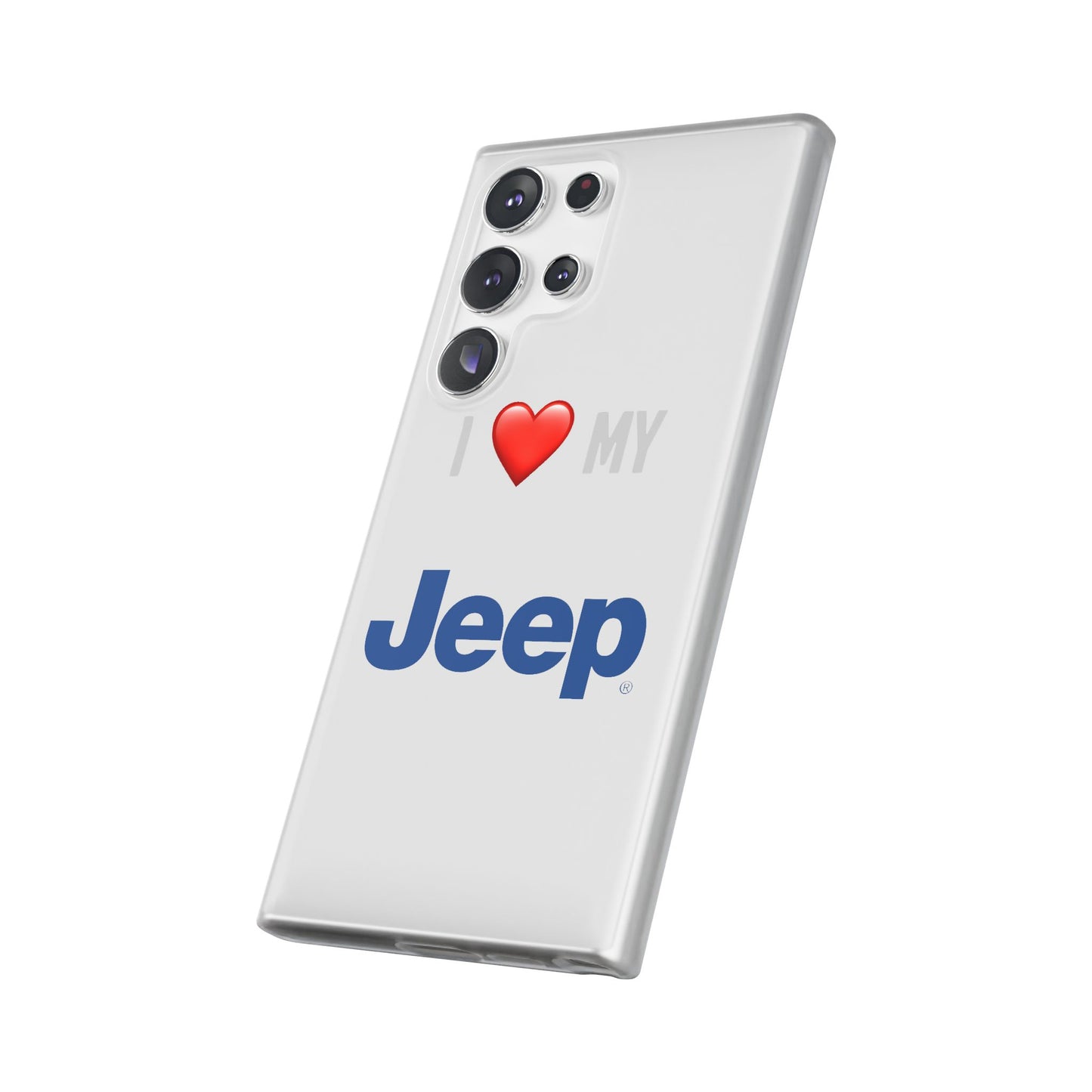 Jeep Phone Case - Flexible And Frosted TPU Plastic I Love My Jeep Phone Case