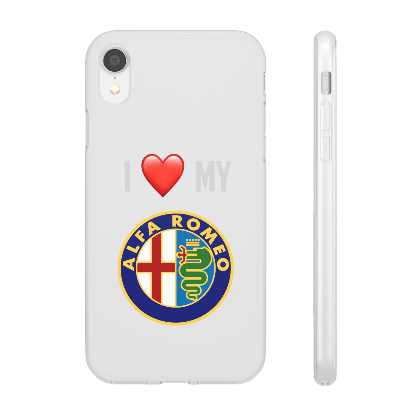 Alfa Romeo Phone Case - Flexible And Frosted TPU Plastic I Love My Alfa Romeo Phone Case