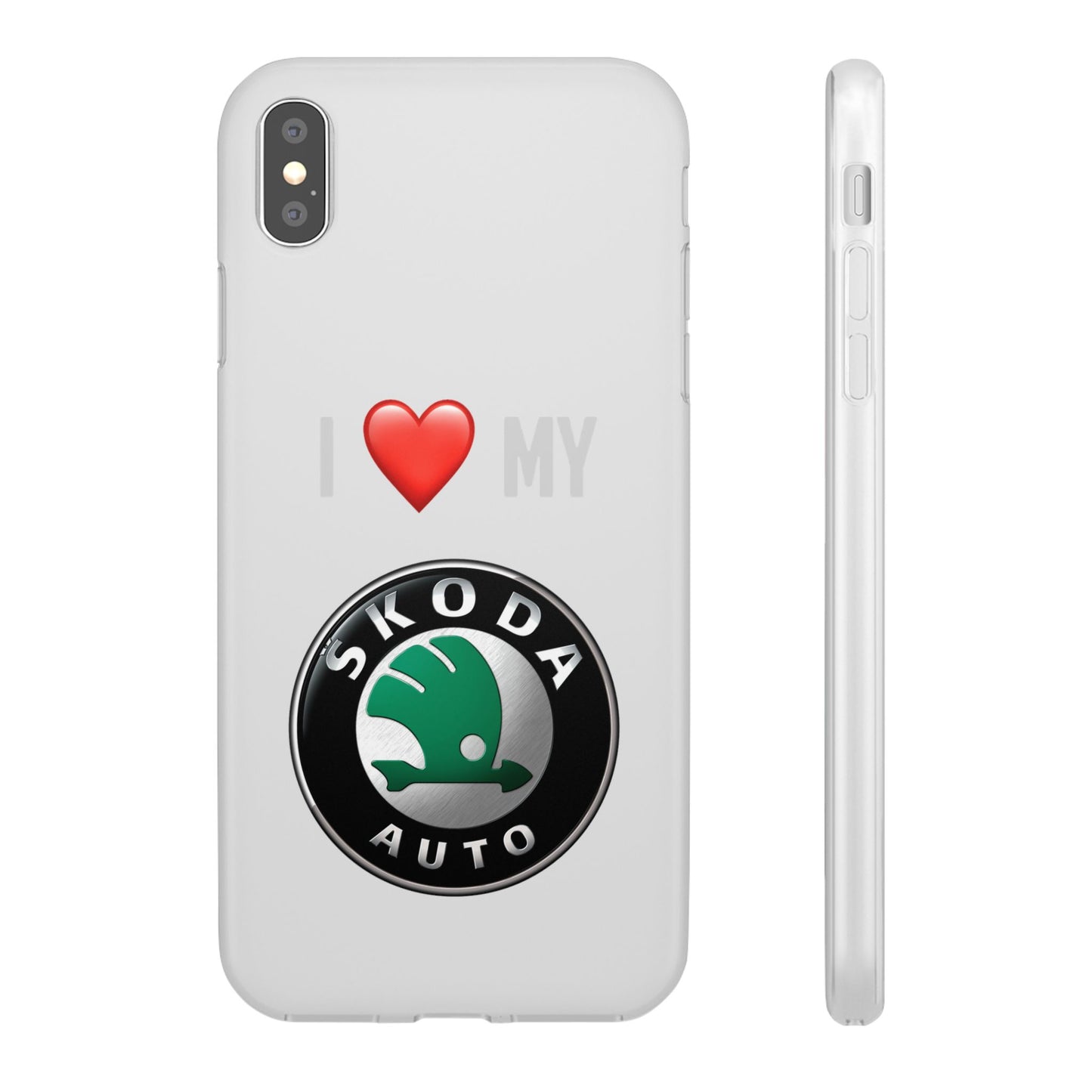 Skoda Phone Case - Flexible And Frosted TPU Plastic I Love My Skoda Phone Case