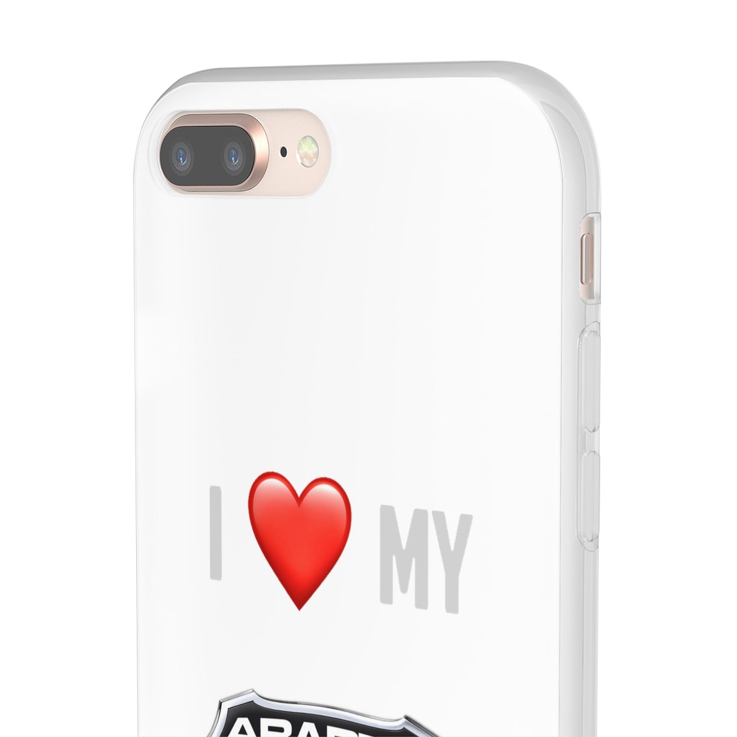 Abarth Phone Case - Flexible And Frosted TPU Plastic I Love My Abarth Phone Case