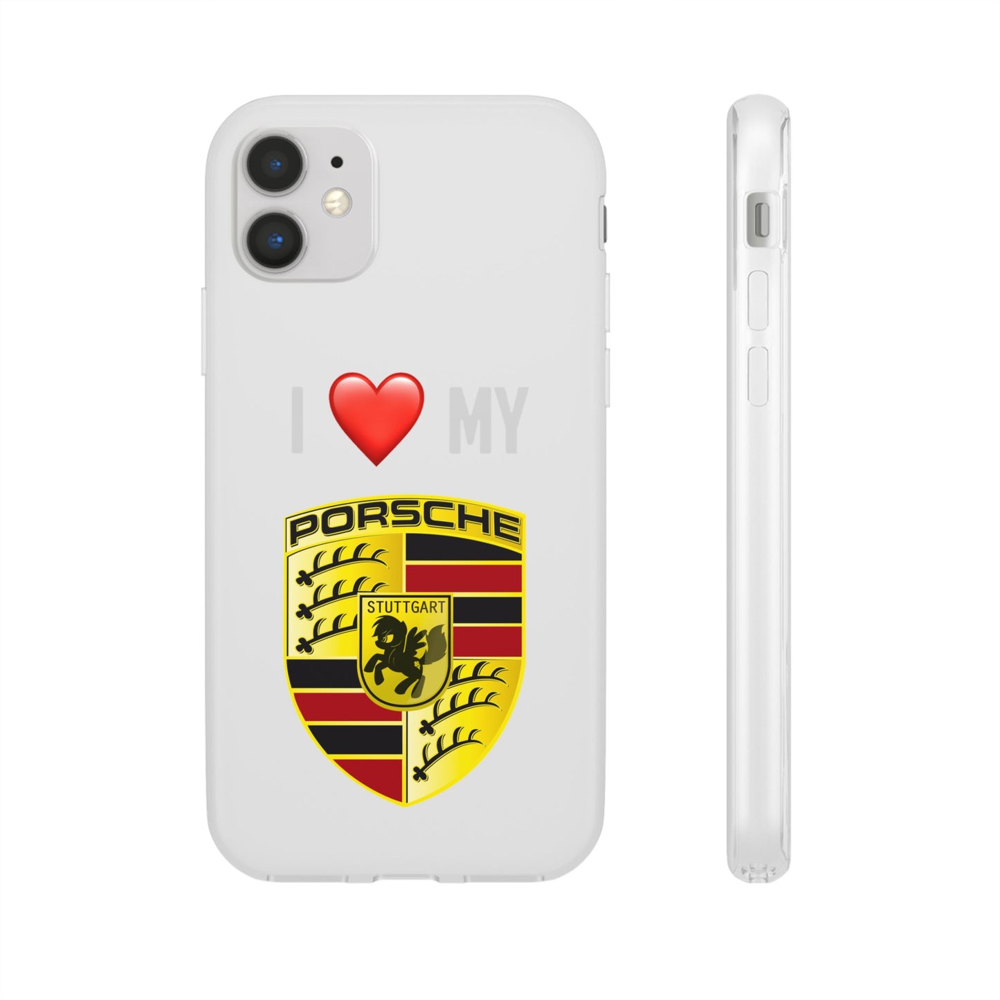 Porsche Phone Case - Flexible And Frosted TPU Plastic I Love My Porsche Phone Case