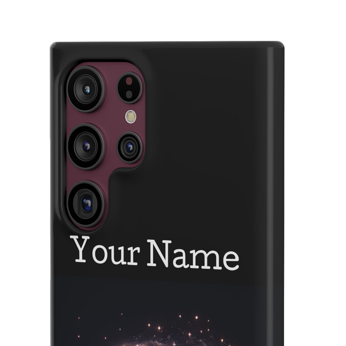 Leo Phone Case - Glossy Black Polycarbonate Snap Case Phone Protection