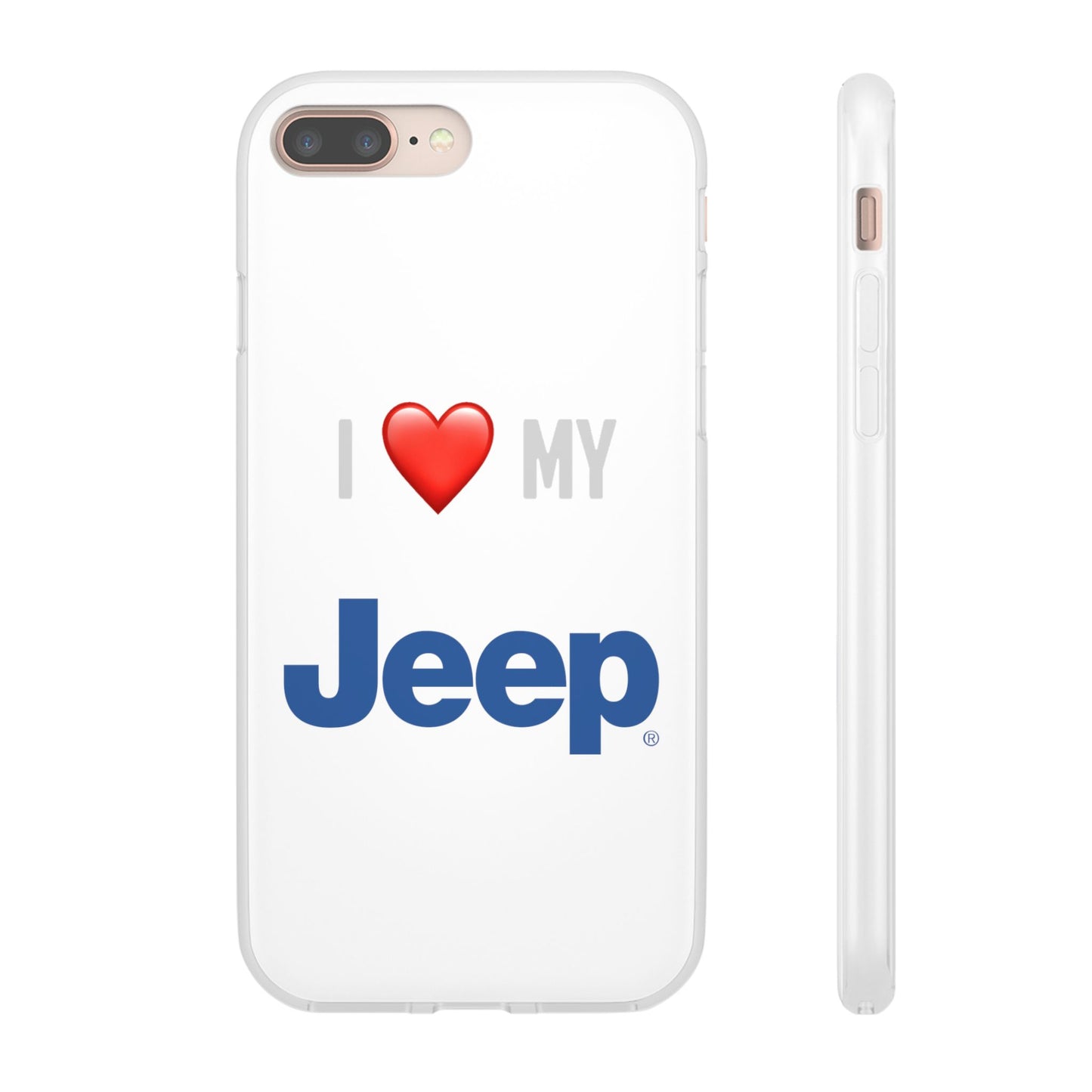 Jeep Phone Case - Flexible And Frosted TPU Plastic I Love My Jeep Phone Case