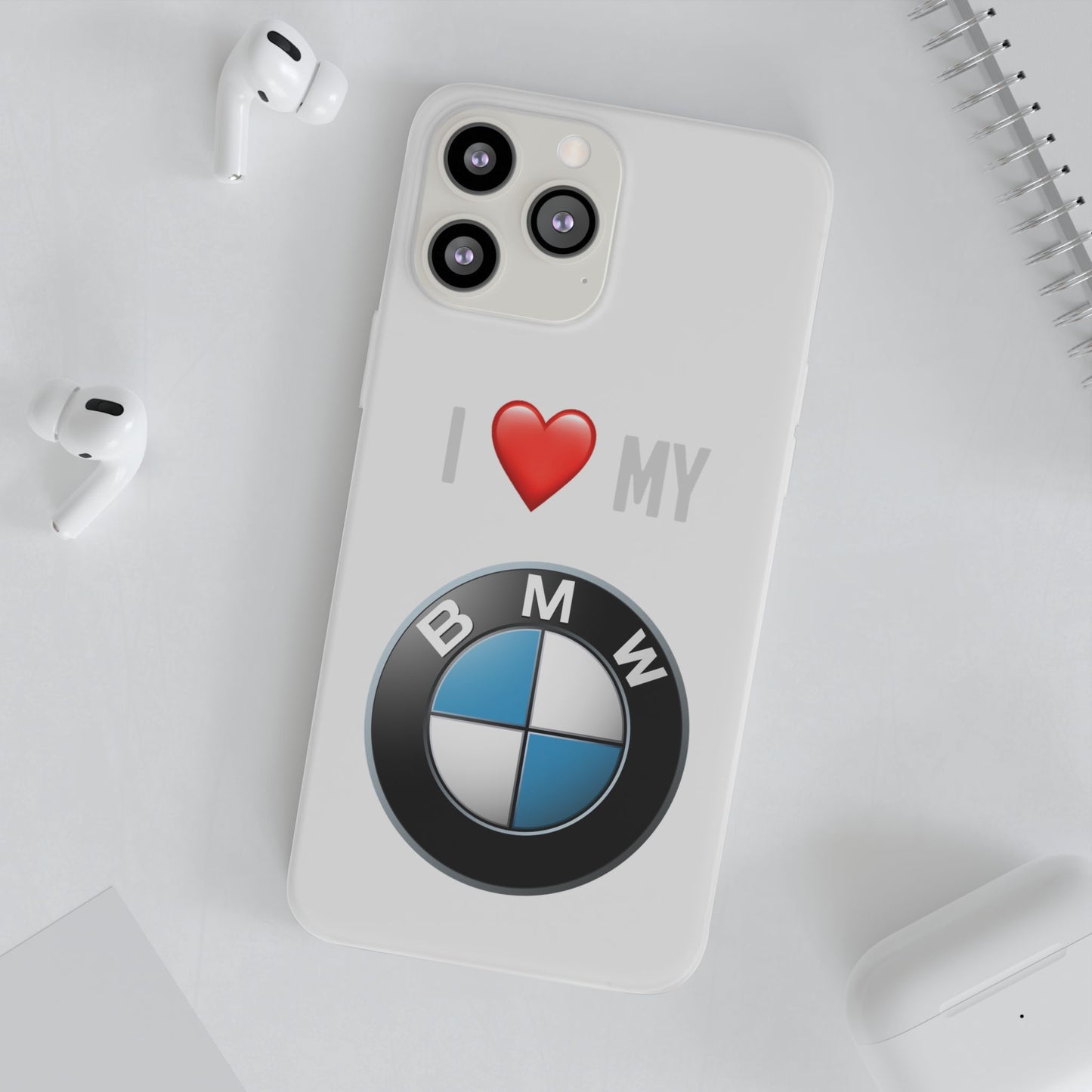 BMW Phone Case - Flexible And Frosted TPU Plastic I Love My BMW Phone Case