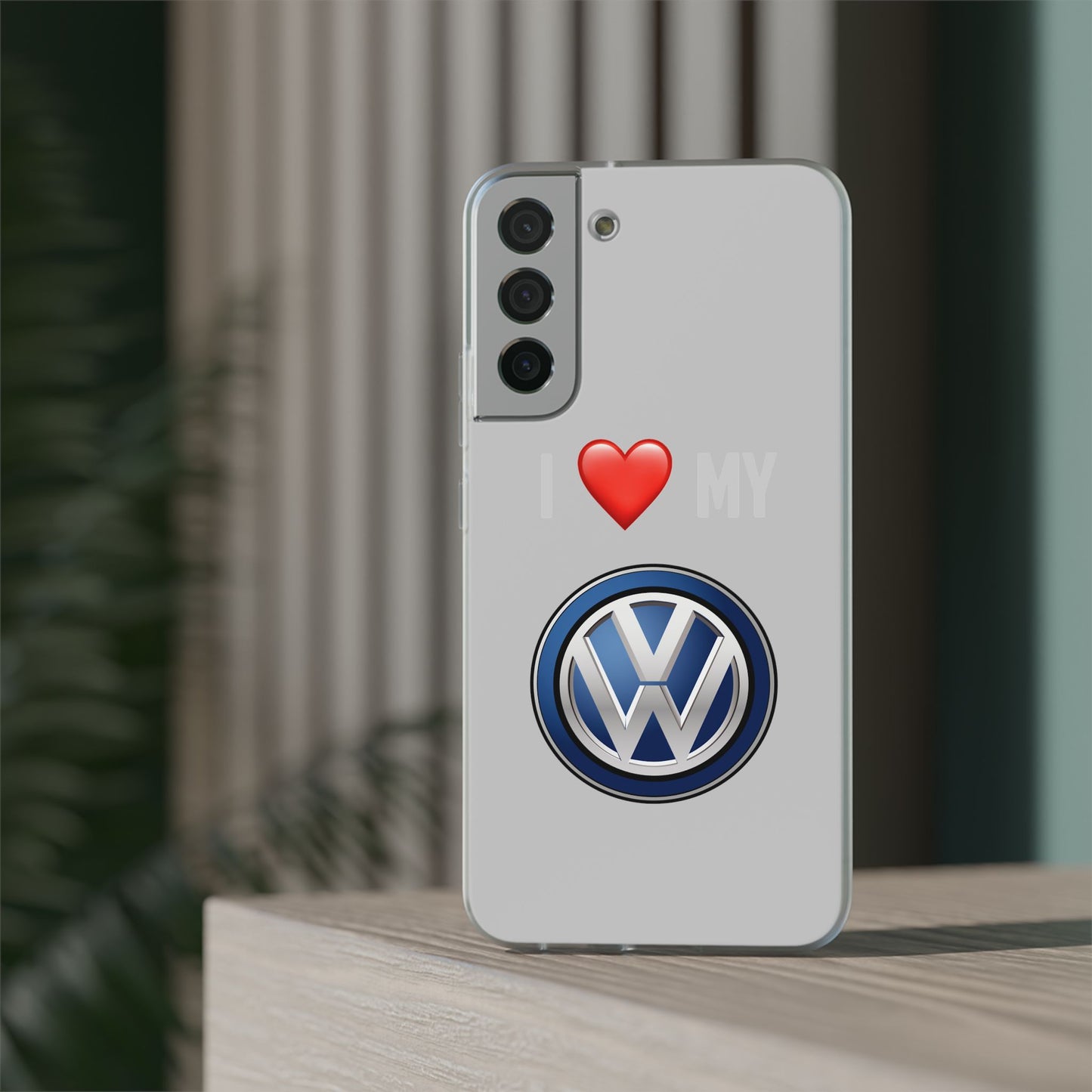 Volkswagen Phone Case - Flexible And Frosted TPU Plastic I Love My Volkswagen Phone Case