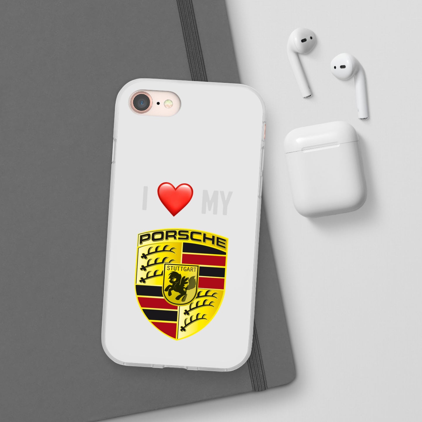 Porsche Phone Case - Flexible And Frosted TPU Plastic I Love My Porsche Phone Case