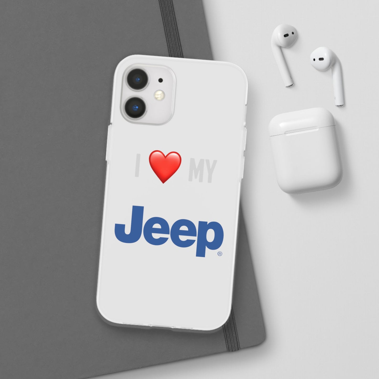 Jeep Phone Case - Flexible And Frosted TPU Plastic I Love My Jeep Phone Case