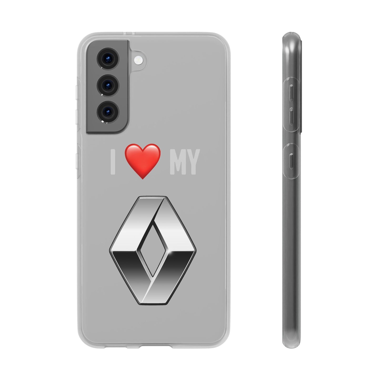 Renault Phone Case - Flexible And Frosted TPU Plastic I Love My Renault Phone Case