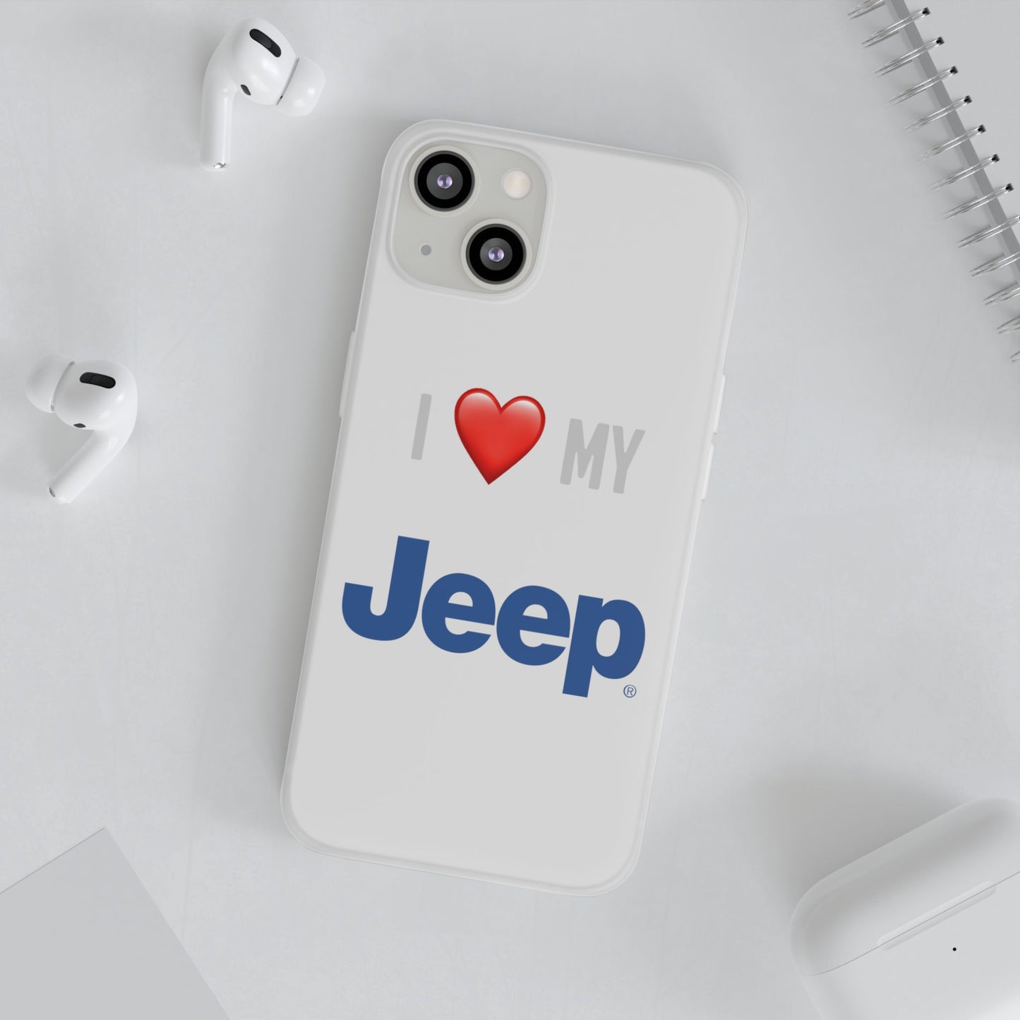 Jeep Phone Case - Flexible And Frosted TPU Plastic I Love My Jeep Phone Case