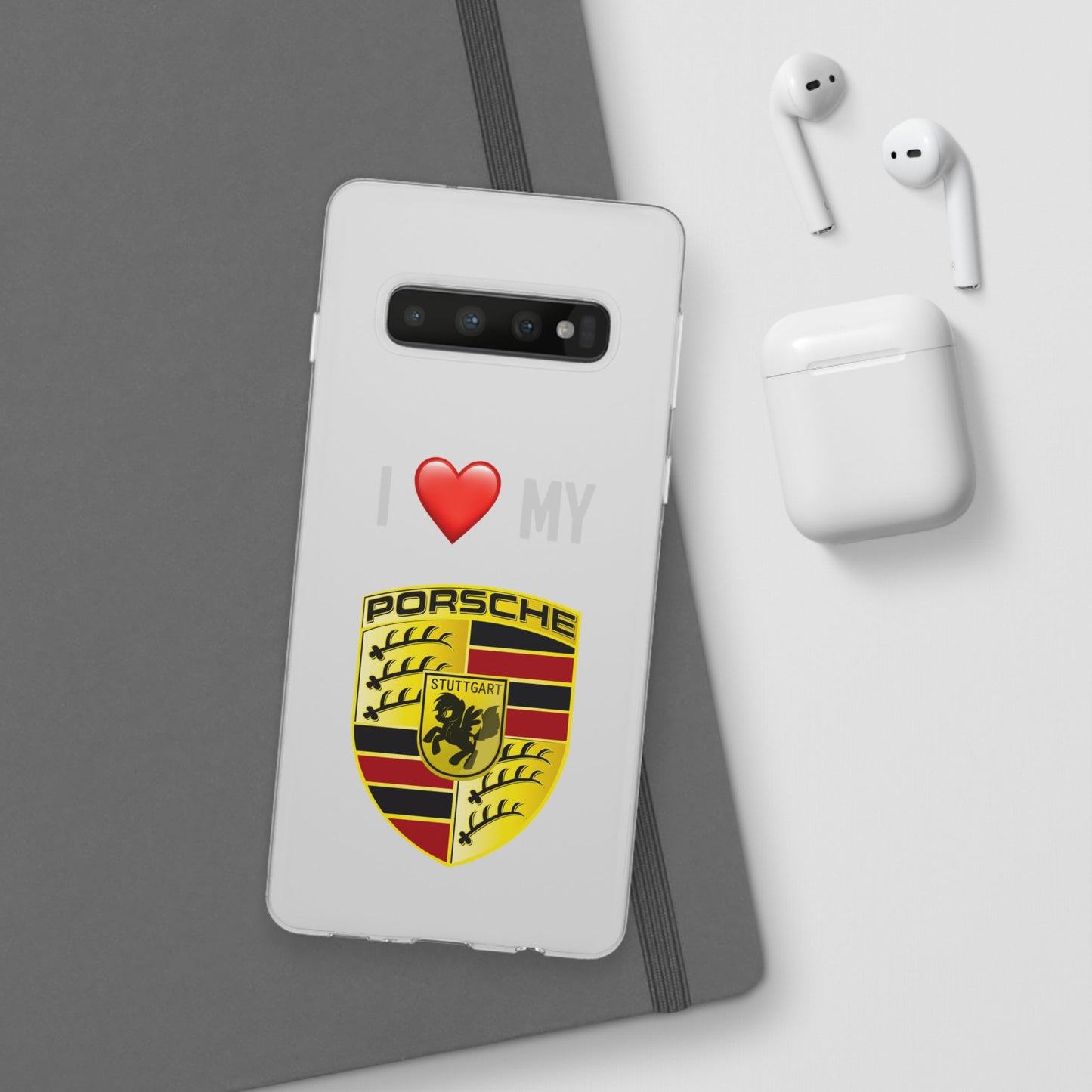 Porsche Phone Case - Flexible And Frosted TPU Plastic I Love My Porsche Phone Case