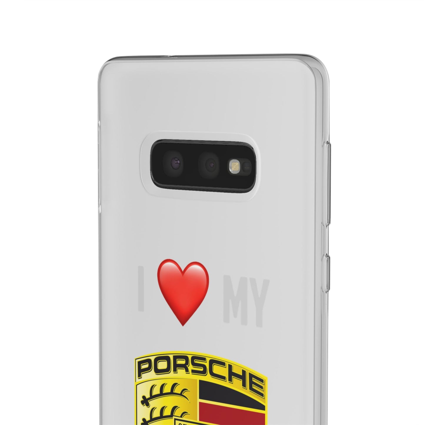 Porsche Phone Case - Flexible And Frosted TPU Plastic I Love My Porsche Phone Case