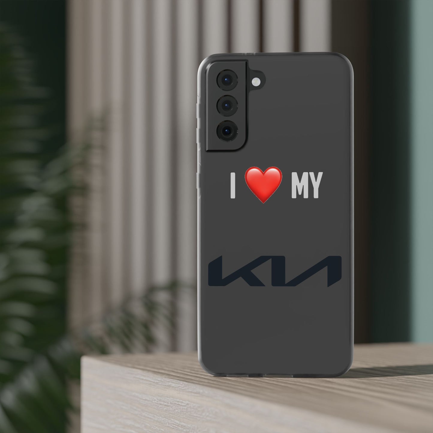 Kia Phone Case - Flexible And Frosted TPU Plastic I Love My Kia Phone Case