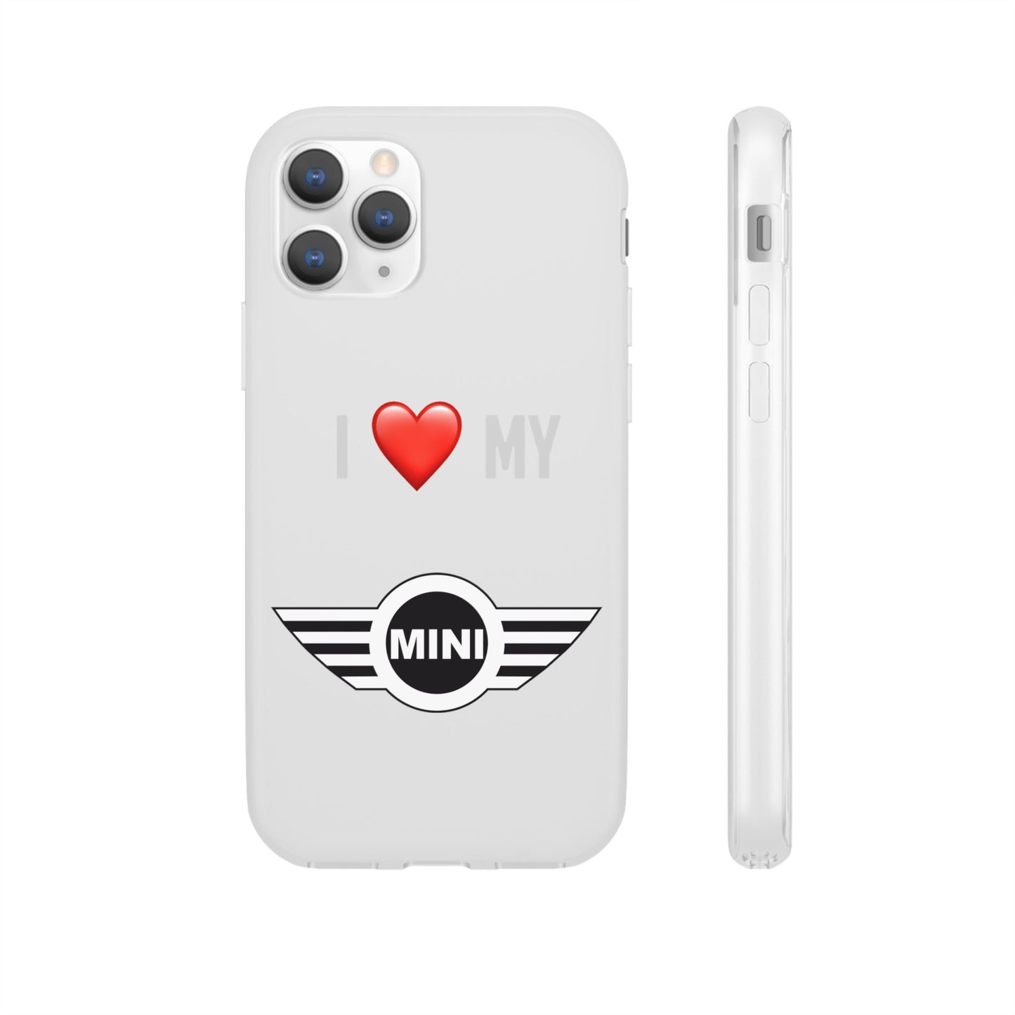 Mini Phone Case - Flexible And Frosted TPU Plastic I Love My Mini Phone Case