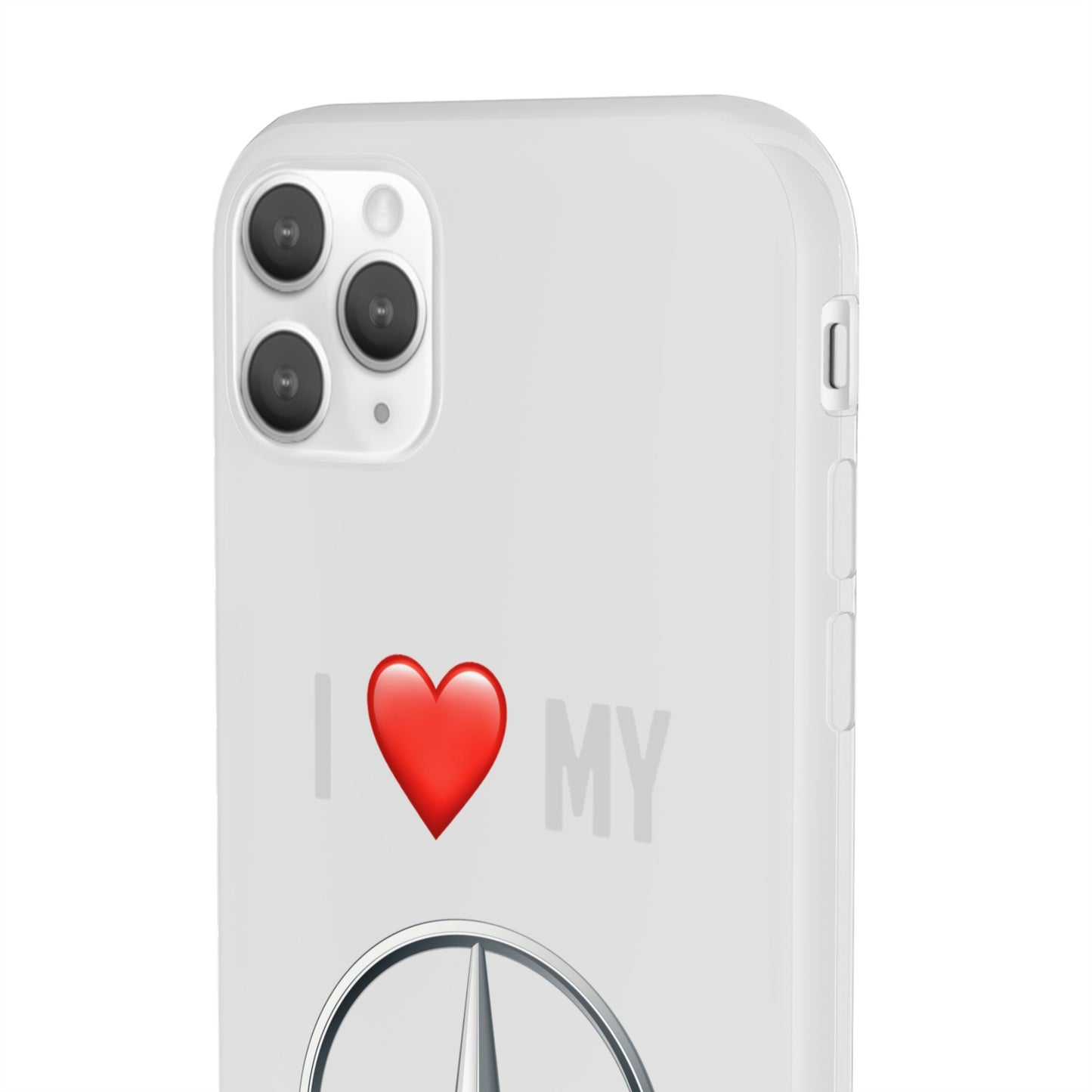 Mercedes Phone Case - Flexible And Frosted TPU Plastic I Love My Mercedes Phone Case