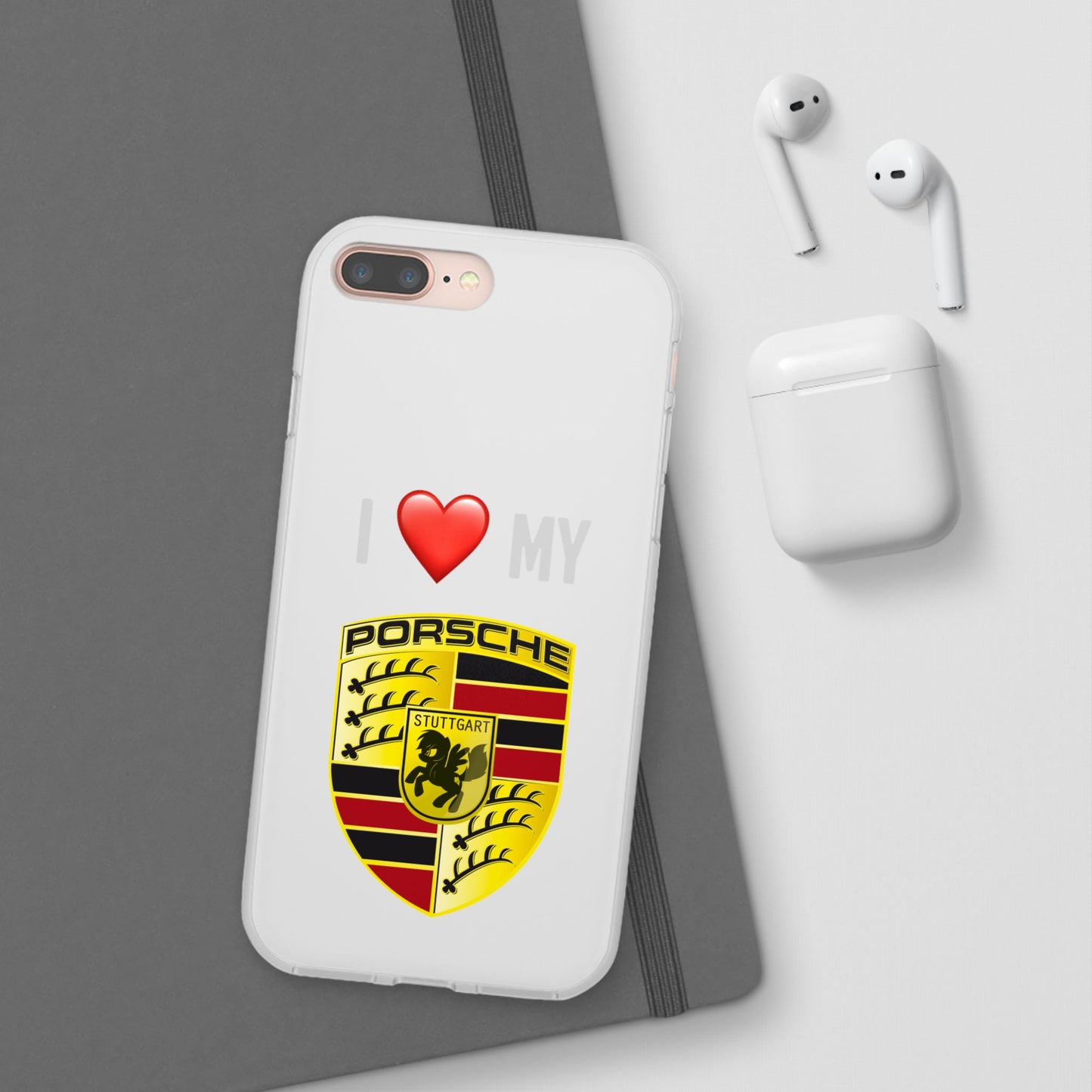 Porsche Phone Case - Flexible And Frosted TPU Plastic I Love My Porsche Phone Case