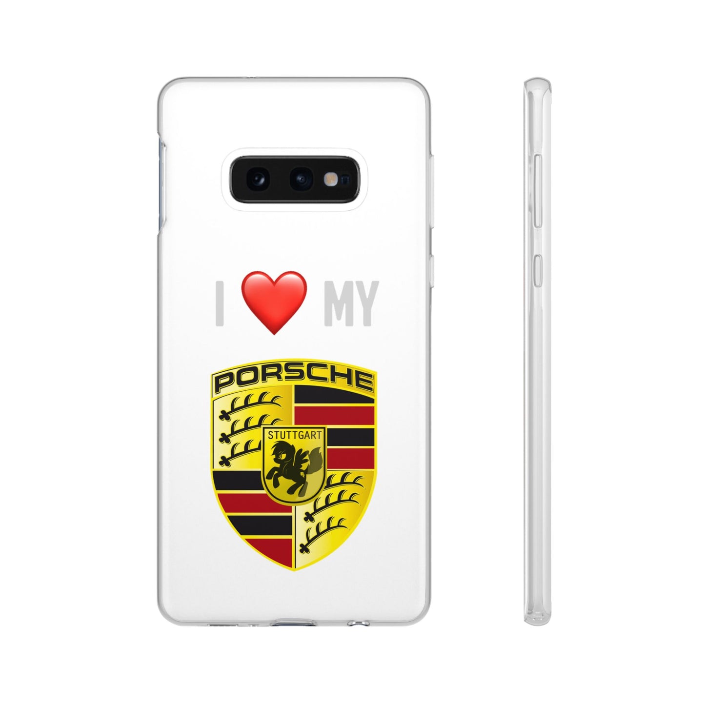Porsche Phone Case - Flexible And Frosted TPU Plastic I Love My Porsche Phone Case