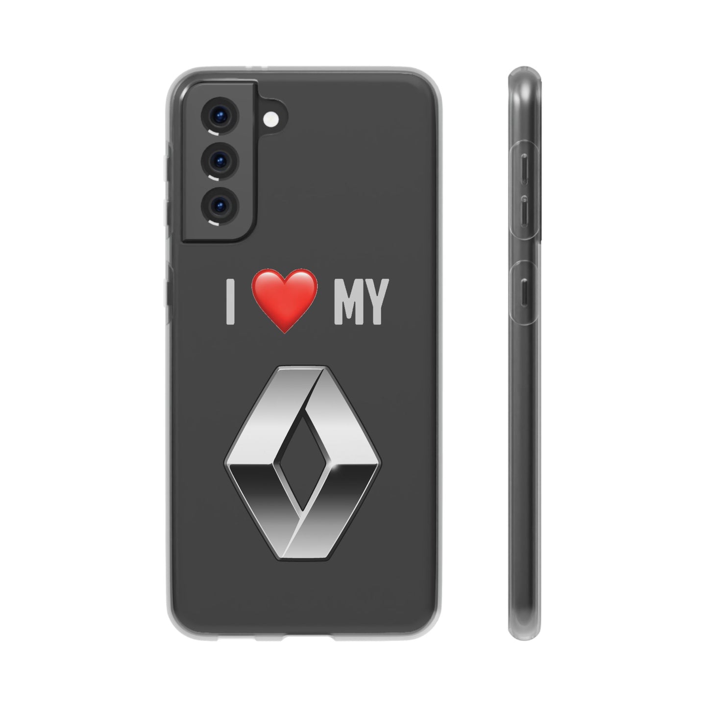 Renault Phone Case - Flexible And Frosted TPU Plastic I Love My Renault Phone Case