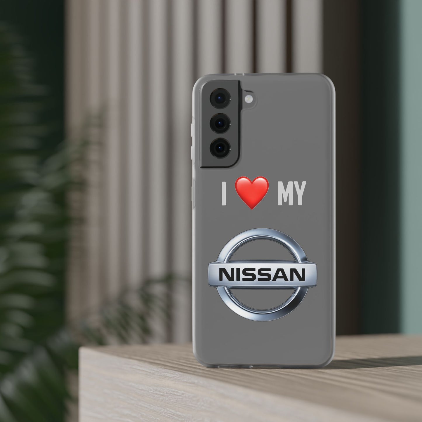 Nissan Phone Case - Flexible And Frosted TPU Plastic I Love My Nissan Phone Case