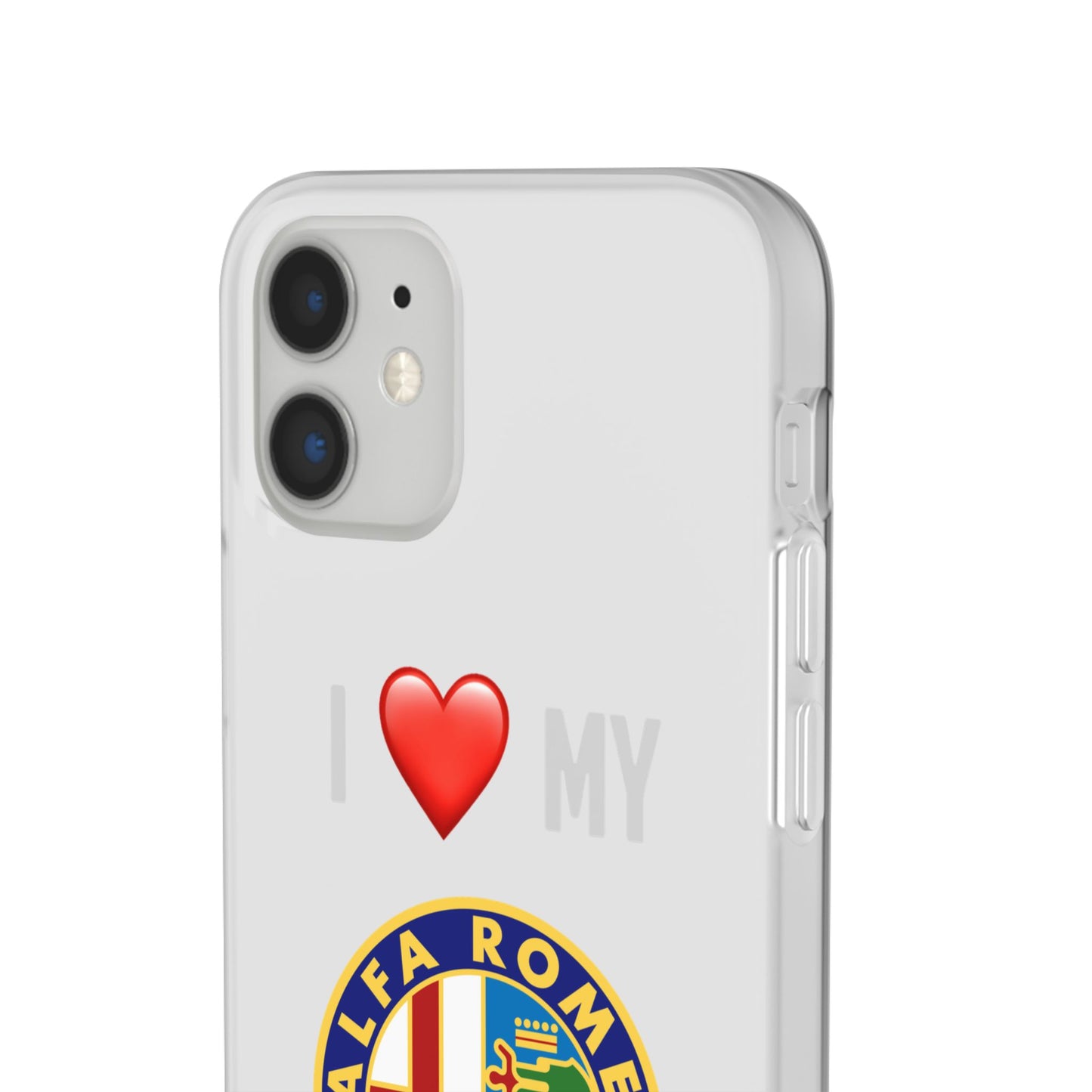 Alfa Romeo Phone Case - Flexible And Frosted TPU Plastic I Love My Alfa Romeo Phone Case