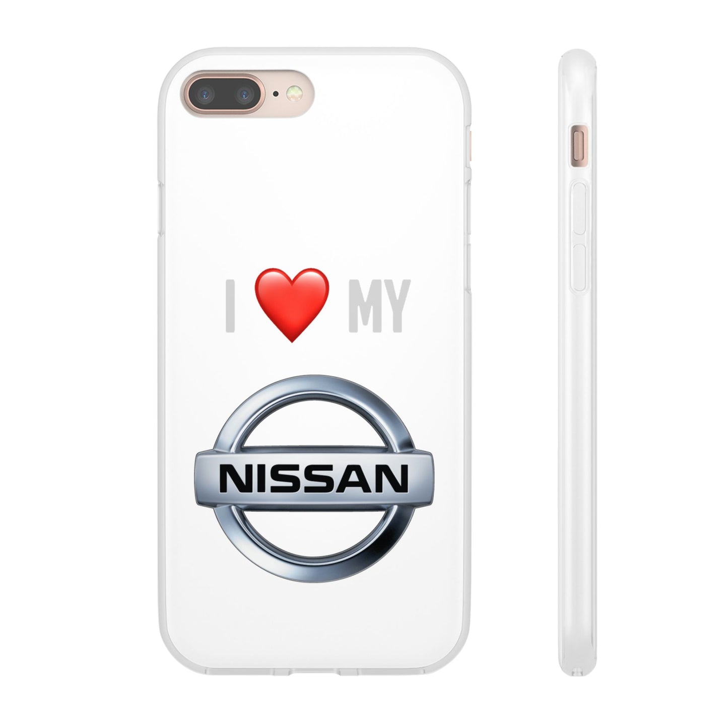 Nissan Phone Case - Flexible And Frosted TPU Plastic I Love My Nissan Phone Case
