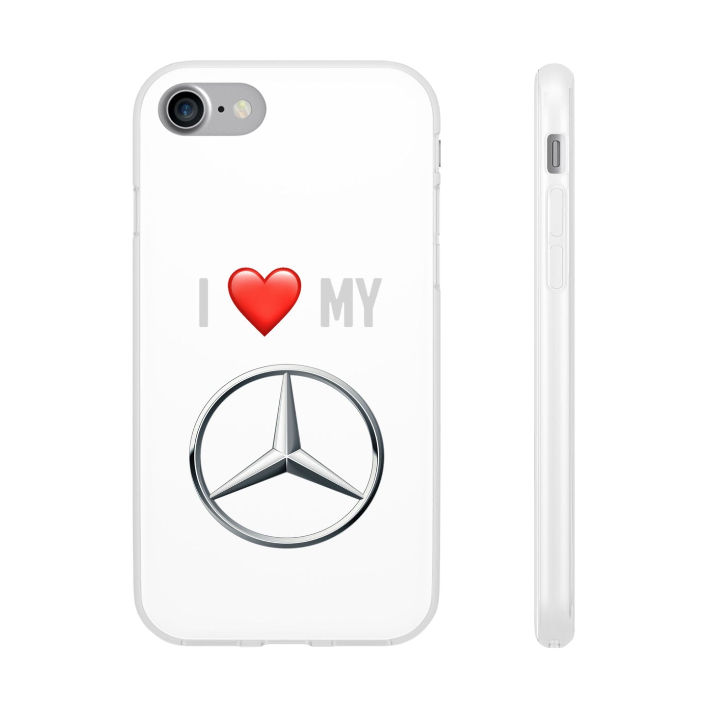 Mercedes Phone Case - Flexible And Frosted TPU Plastic I Love My Mercedes Phone Case