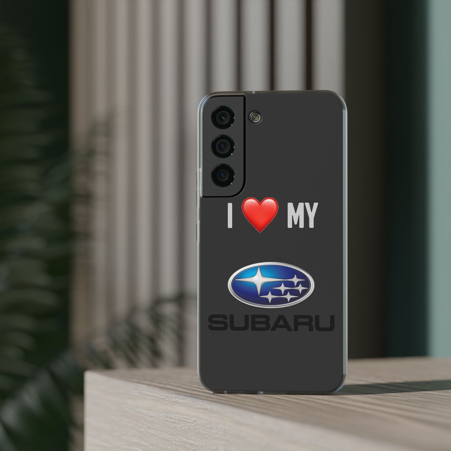Subaru Phone Case - Flexible And Frosted TPU Plastic I Love My Subaru Phone Case