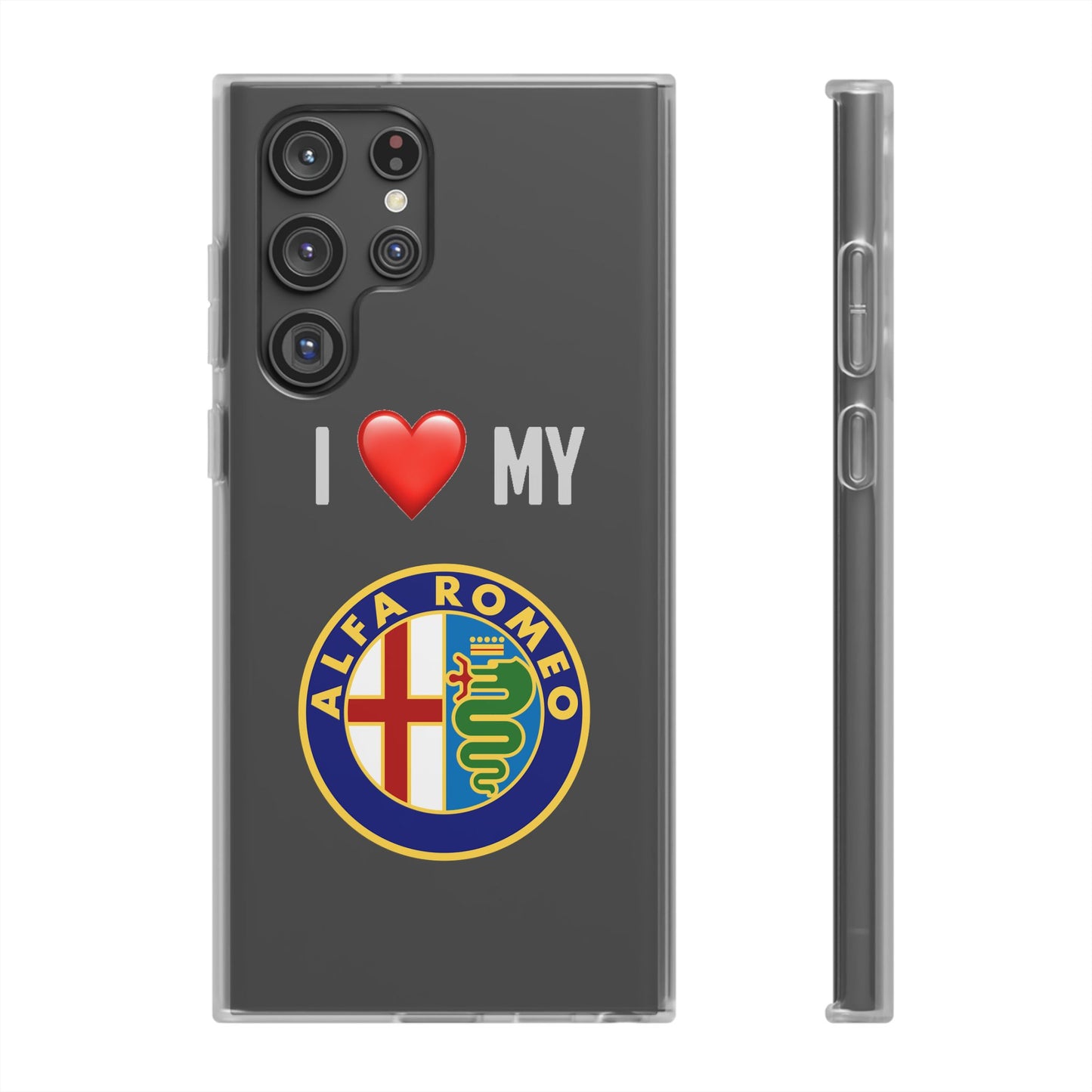 Alfa Romeo Phone Case - Flexible And Frosted TPU Plastic I Love My Alfa Romeo Phone Case
