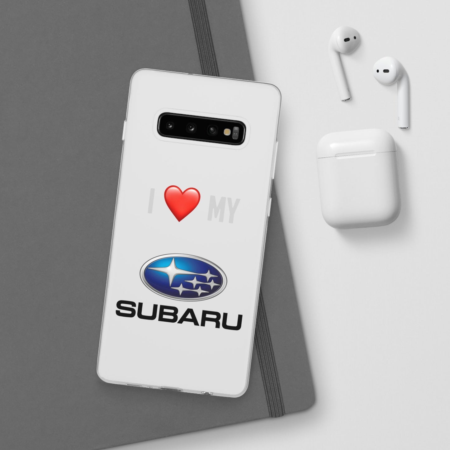 Subaru Phone Case - Flexible And Frosted TPU Plastic I Love My Subaru Phone Case