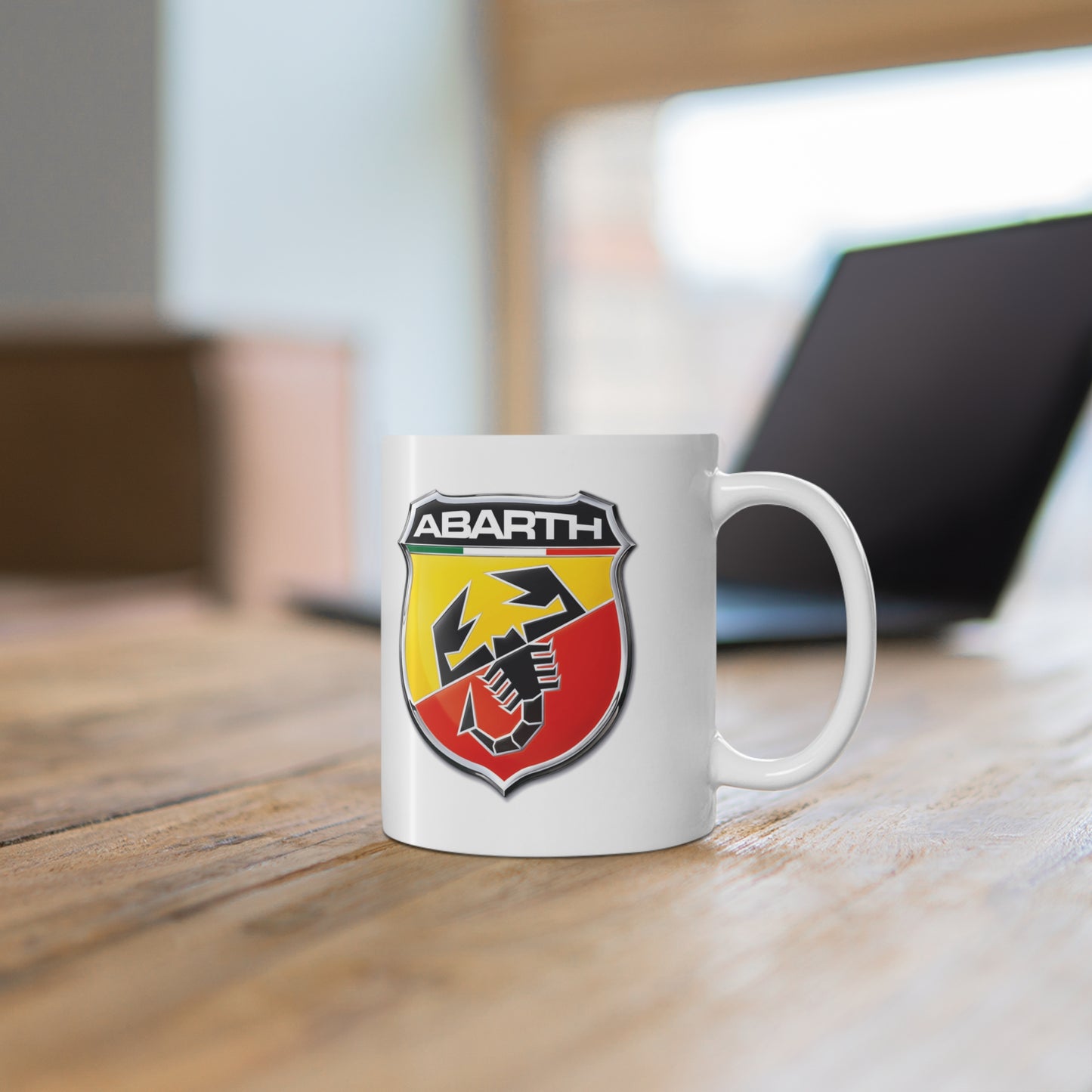 Abarth  - I Love my Abarth White Ceramic Coffee Cup 11oz, 15oz