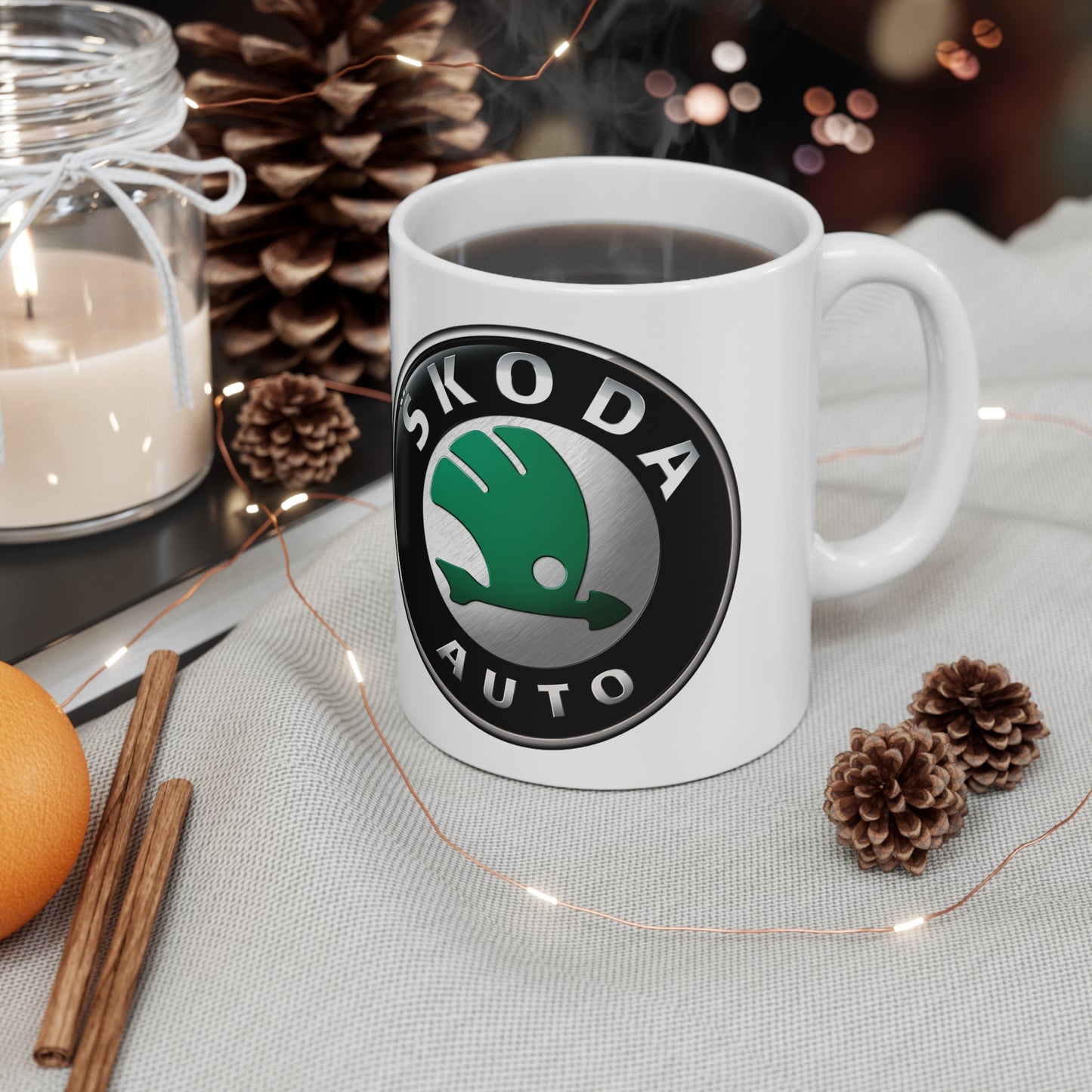 Skoda  - I Love my Skoda White Ceramic Coffee Cup 11oz, 15oz