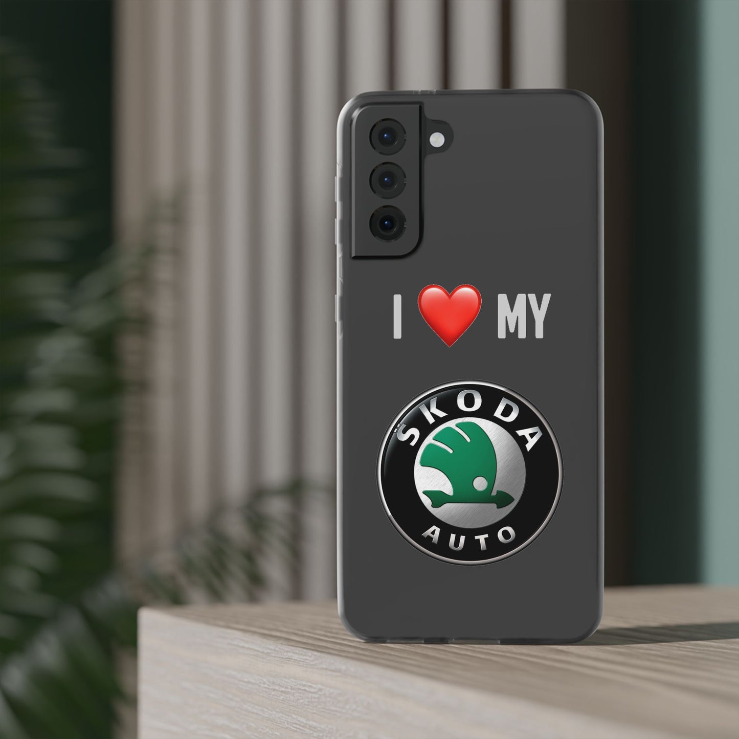 Skoda Phone Case - Flexible And Frosted TPU Plastic I Love My Skoda Phone Case