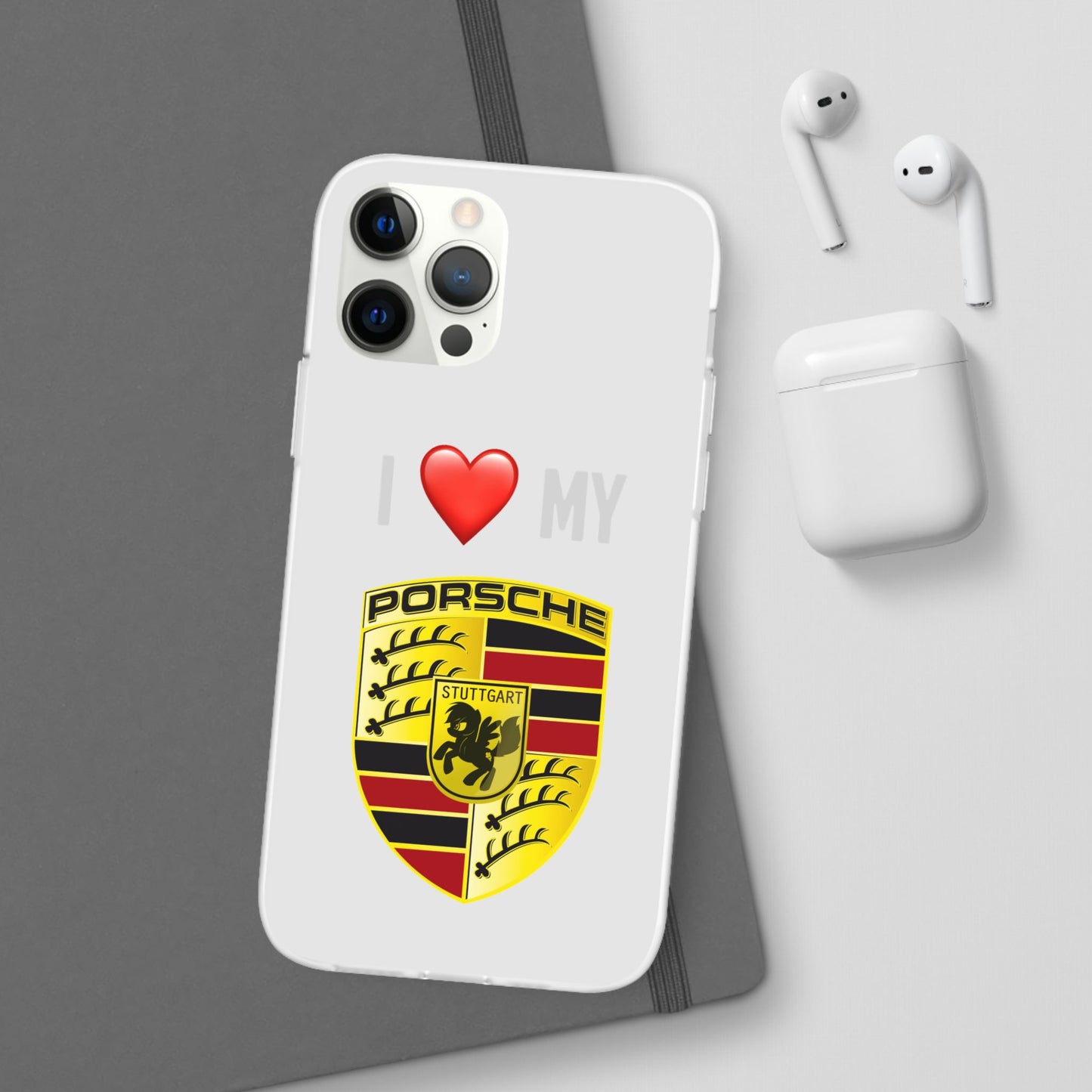 Porsche Phone Case - Flexible And Frosted TPU Plastic I Love My Porsche Phone Case