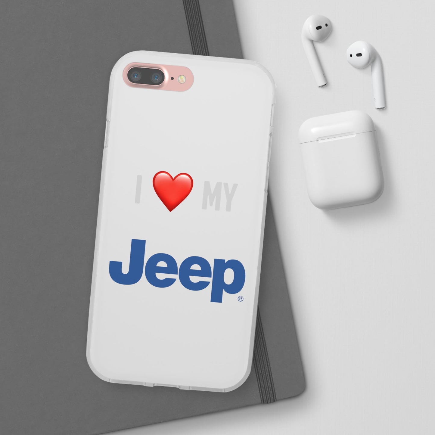 Jeep Phone Case - Flexible And Frosted TPU Plastic I Love My Jeep Phone Case