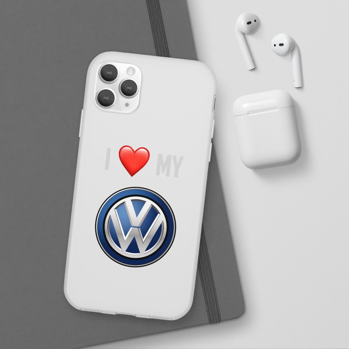 Volkswagen Phone Case - Flexible And Frosted TPU Plastic I Love My Volkswagen Phone Case